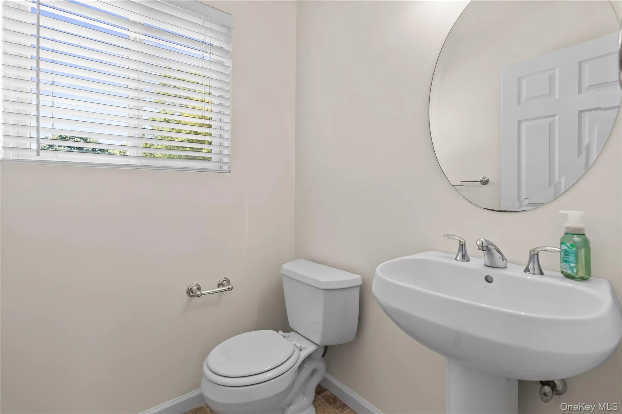 First level powder room. First level powder room.