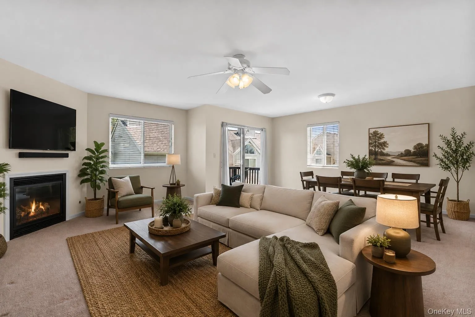 Living/Dining area virtually staged Living/Dining area virtually staged