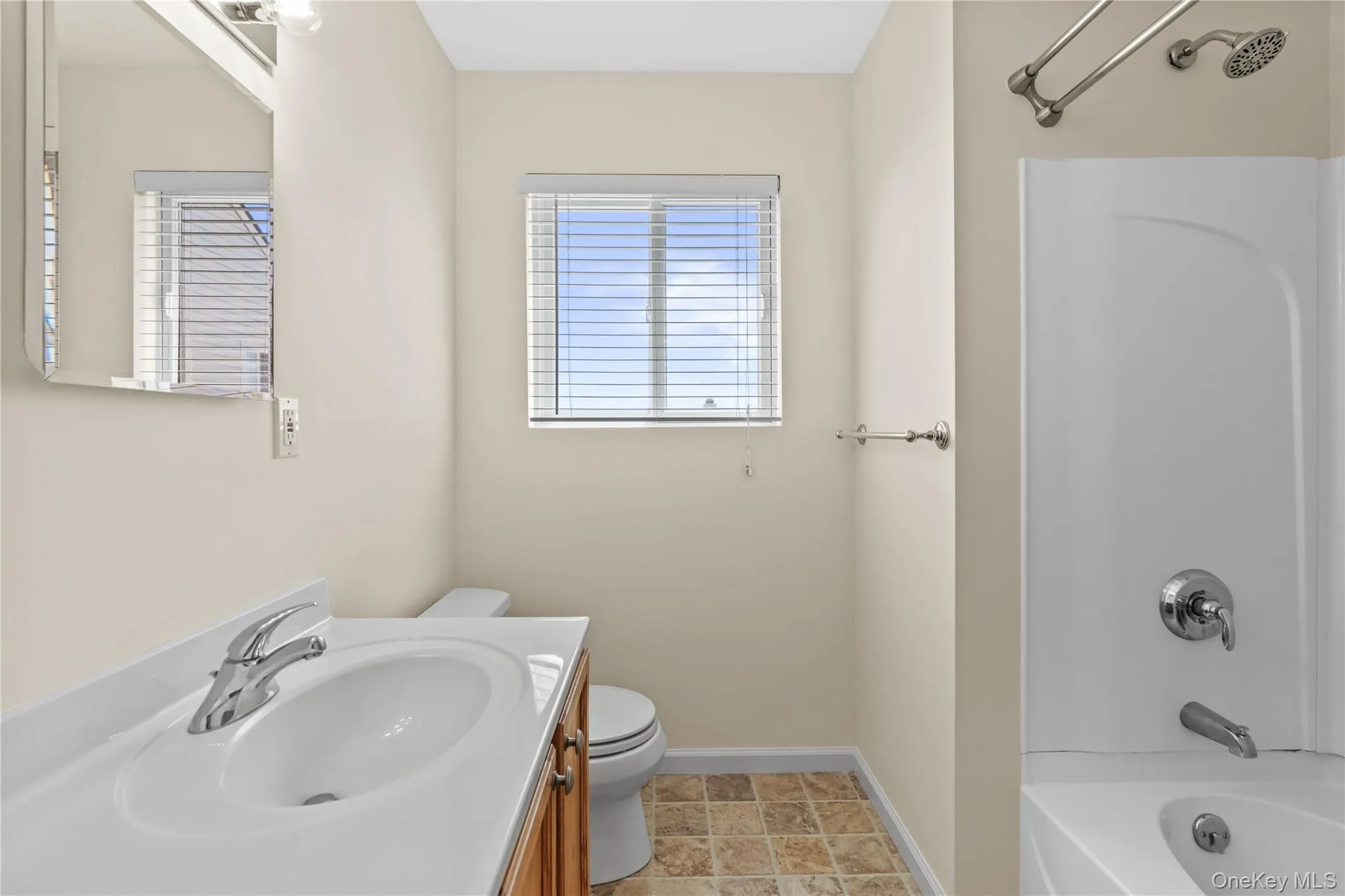 Second level full hall bathroom. Second level full hall bathroom.