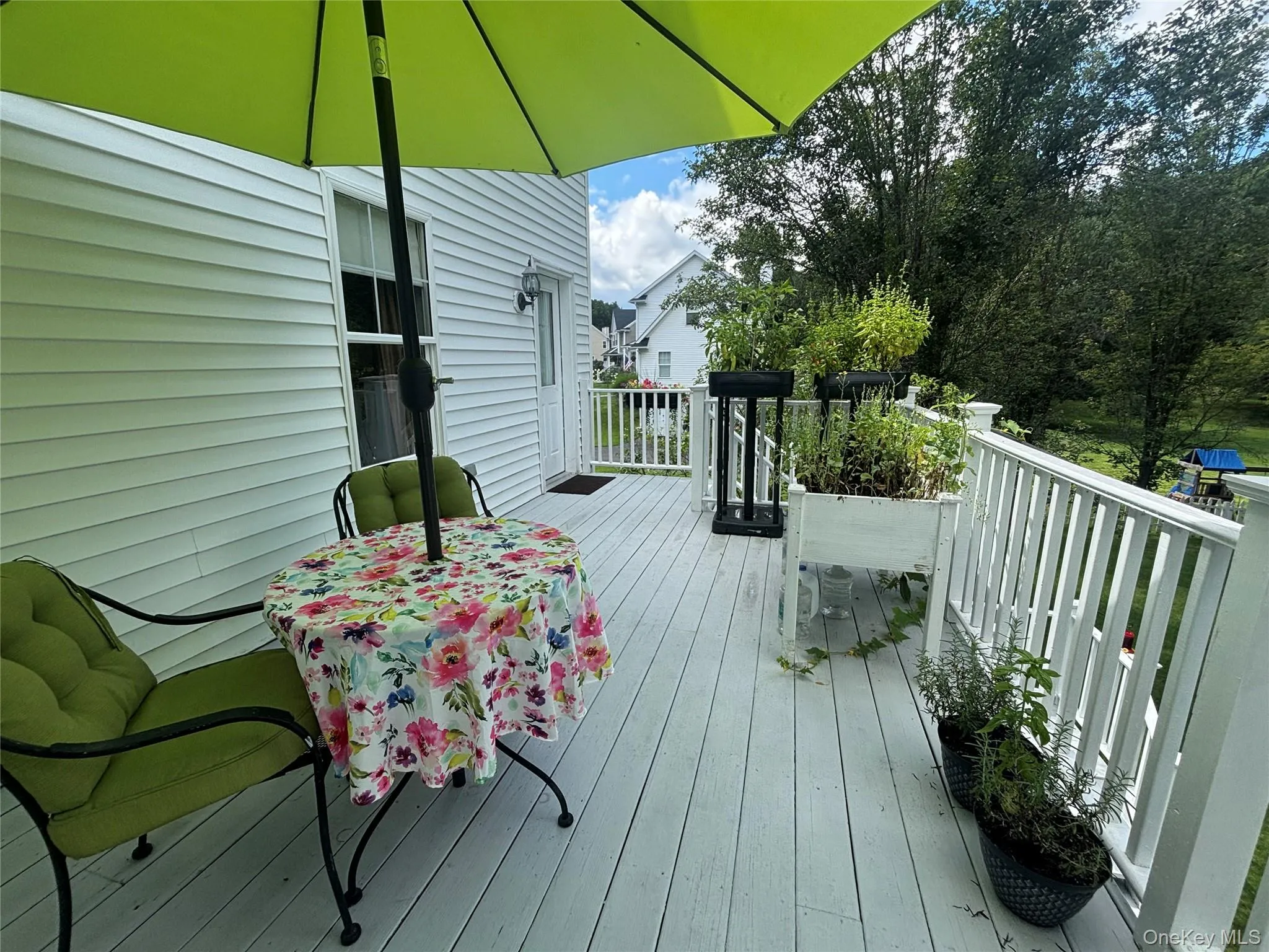 Deck off of 2nd master suite Deck off of 2nd master suite