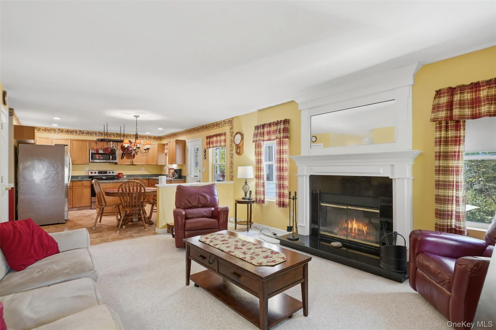 Family room with fireplace Family room with fireplace