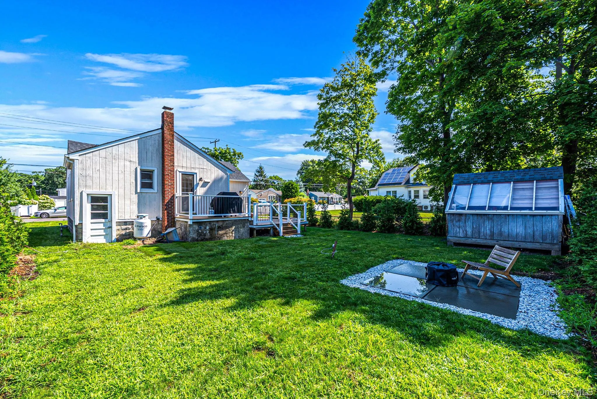 Backyard with Fire Pit Area & Shed Backyard with Fire Pit Area & Shed