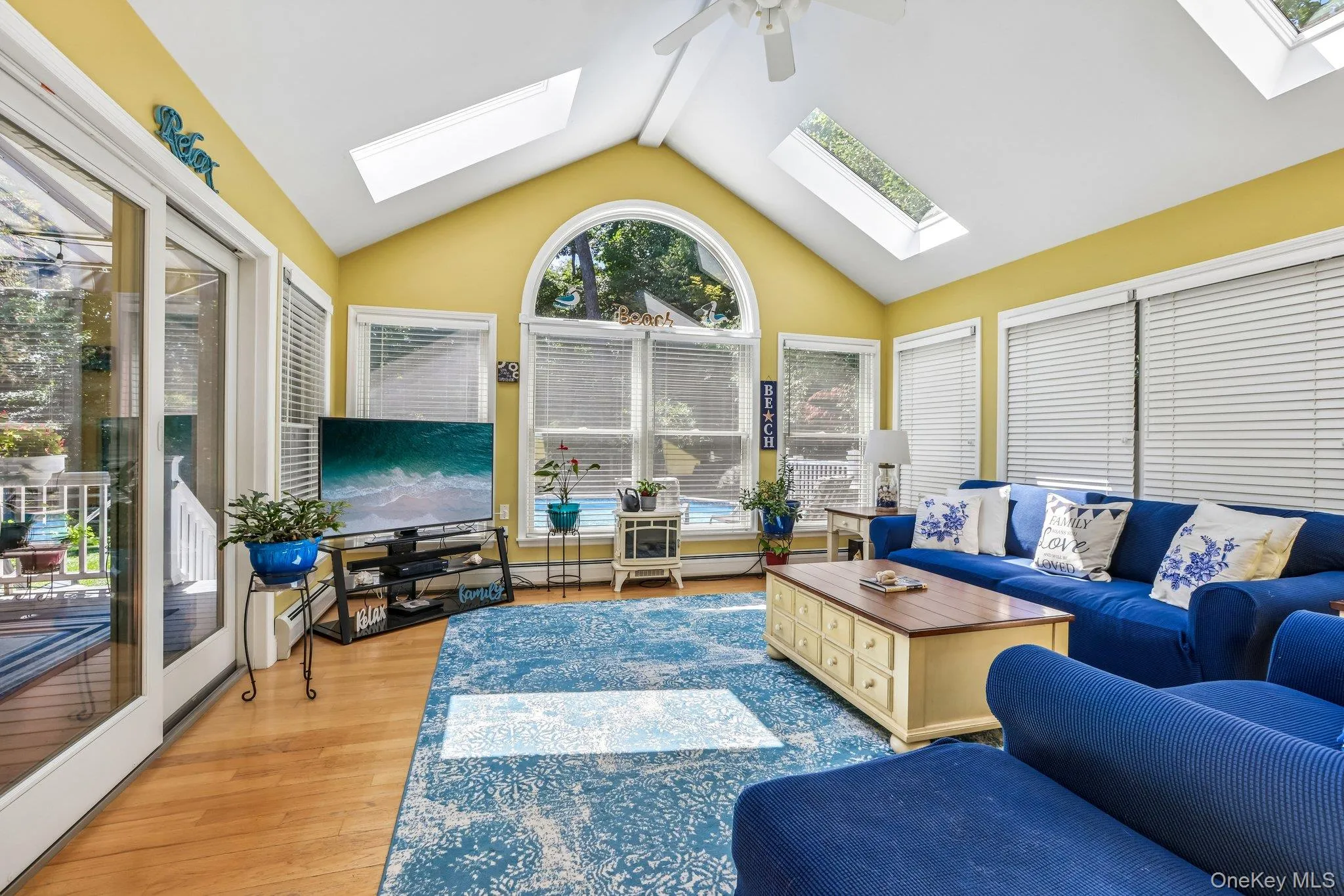 Large sunroom with tons of windows Large sunroom with tons of windows
