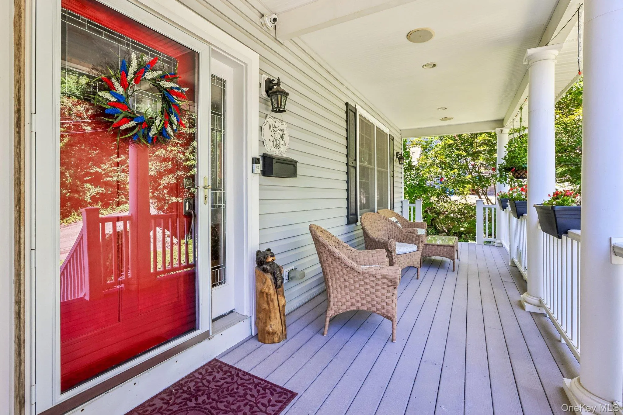 Watch the seasons change from the front porch. Watch the seasons change from the front porch.