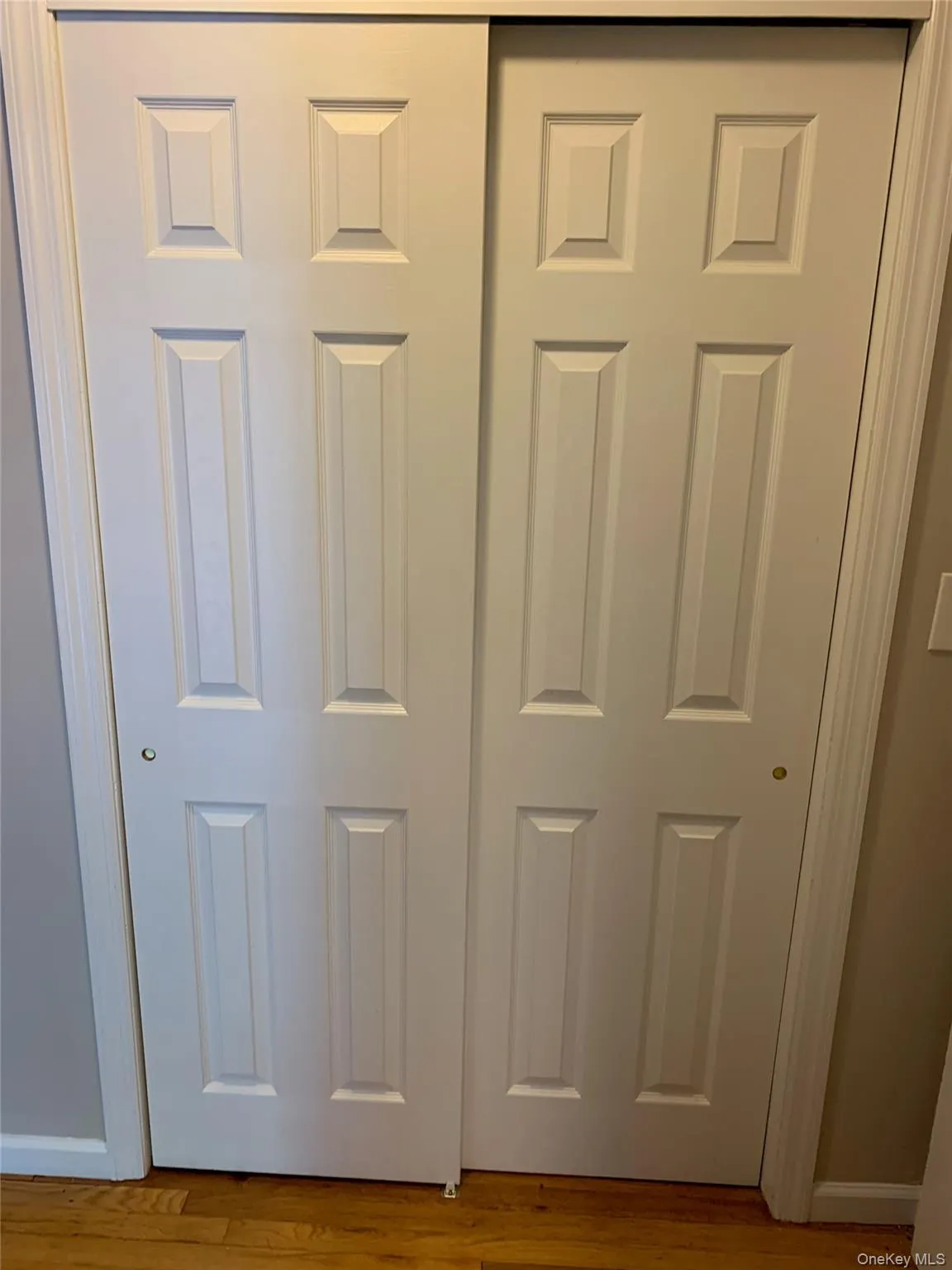 double closet in entry way double closet in entry way