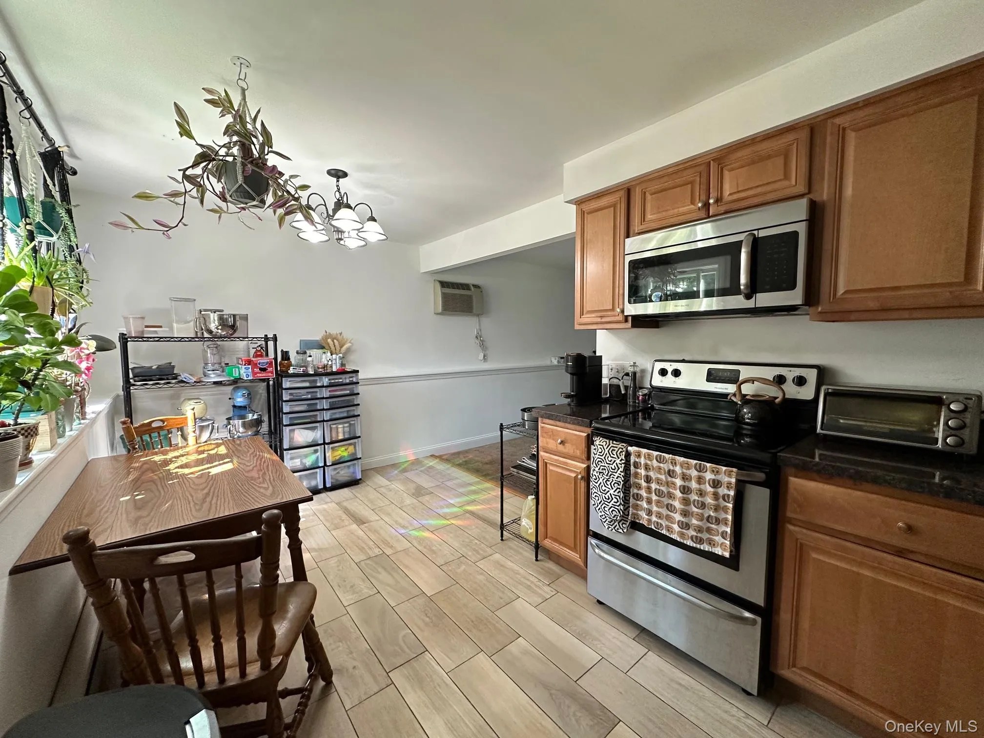 Kitchen with stainless steel appliances Kitchen with stainless steel appliances