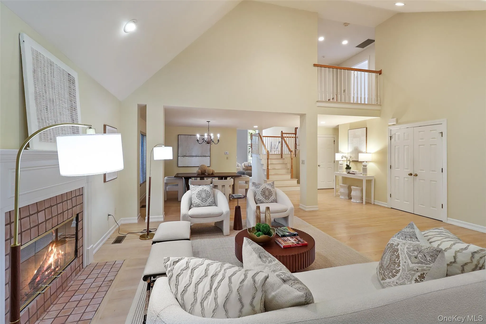 Easy flow from the vaulted living room into the rest of the home Easy flow from the vaulted living room into the rest of the home