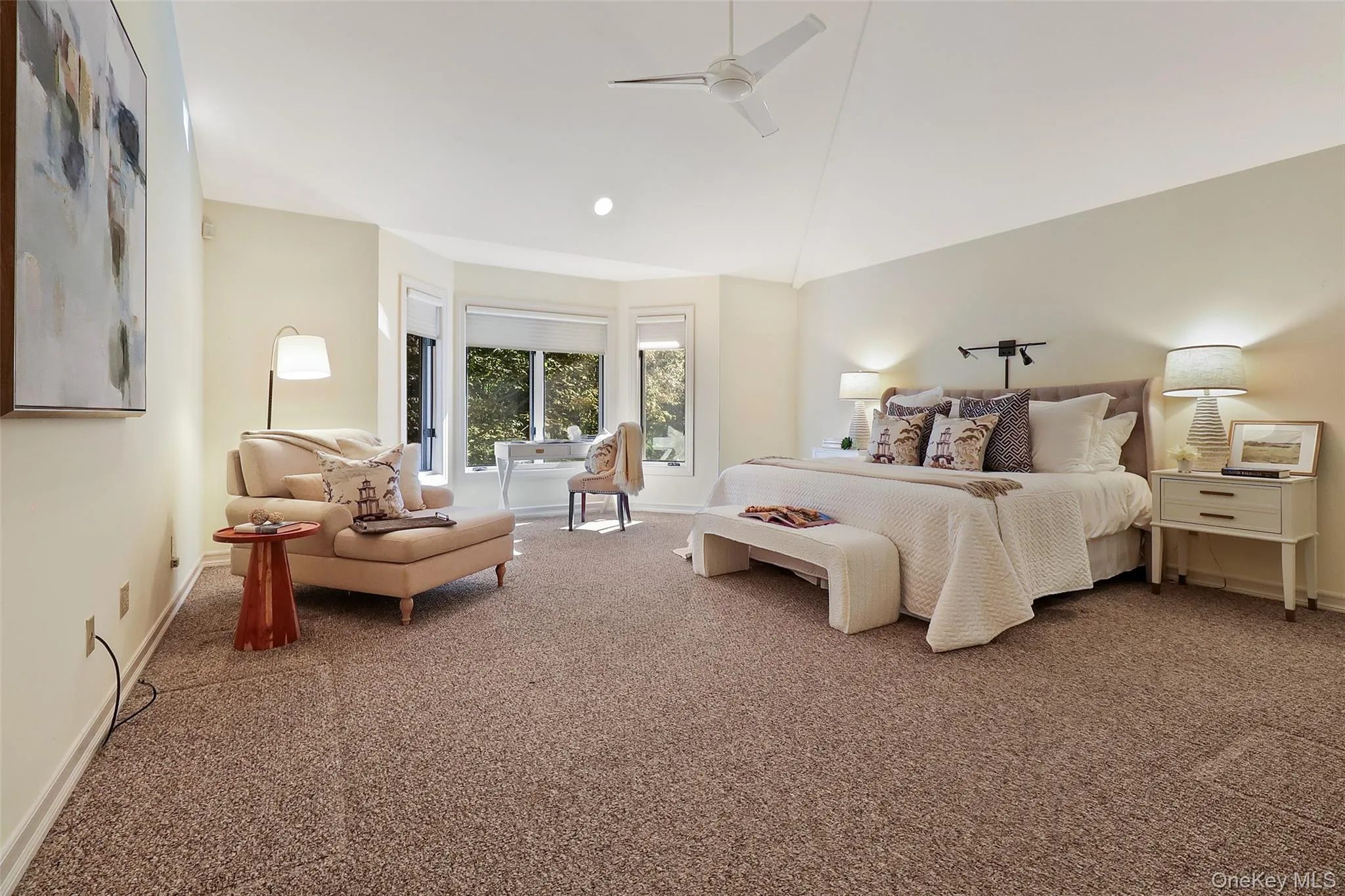 Primary suite with room with an en-suite bathroom, two large closets, room for dressers, desks, chaise, etc. Primary suite with room with an en-suite bathroom, two large closets, room for dressers, desks, chaise, etc.