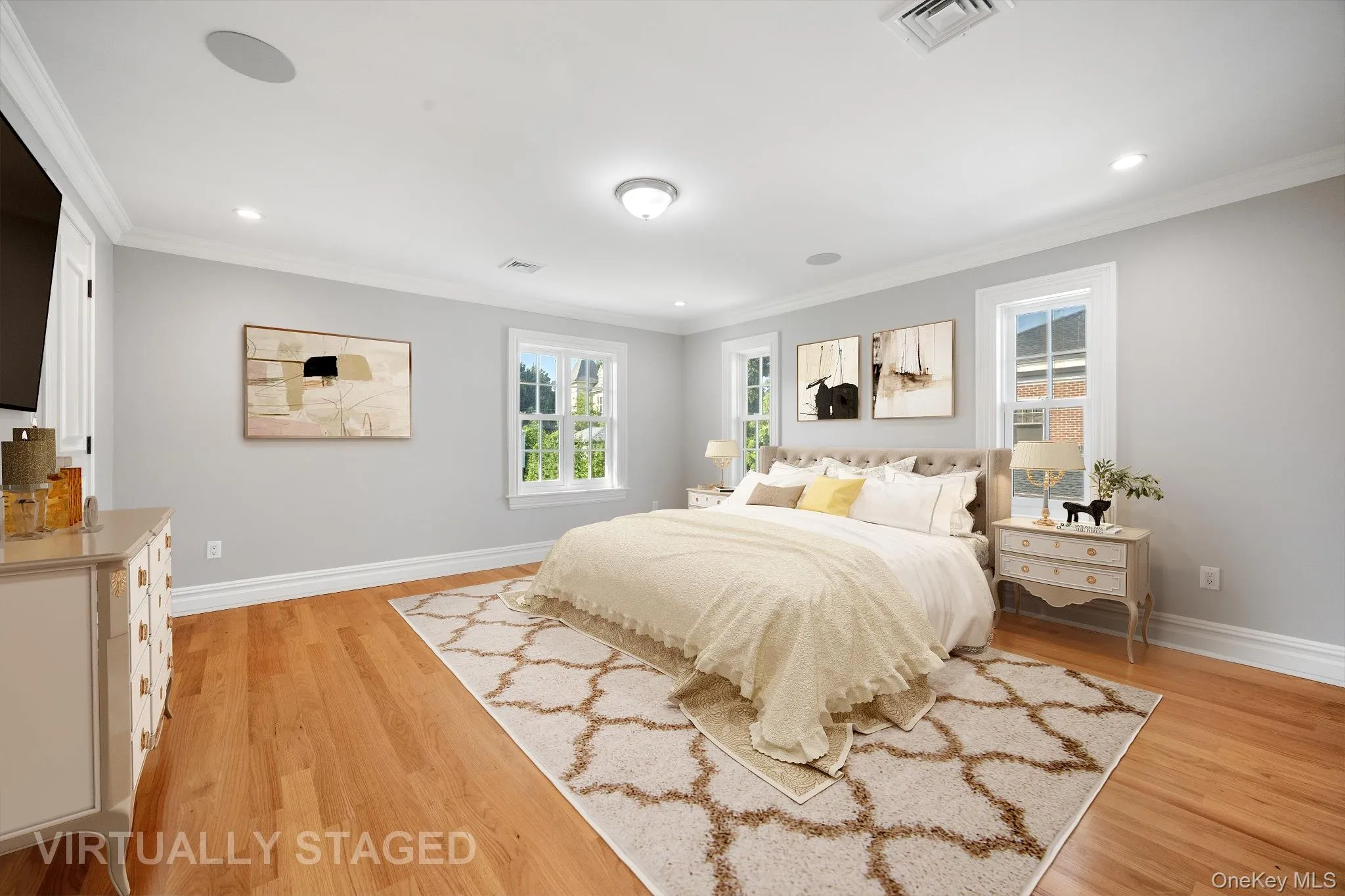 Primary bedroom - virtually staged Primary bedroom - virtually staged
