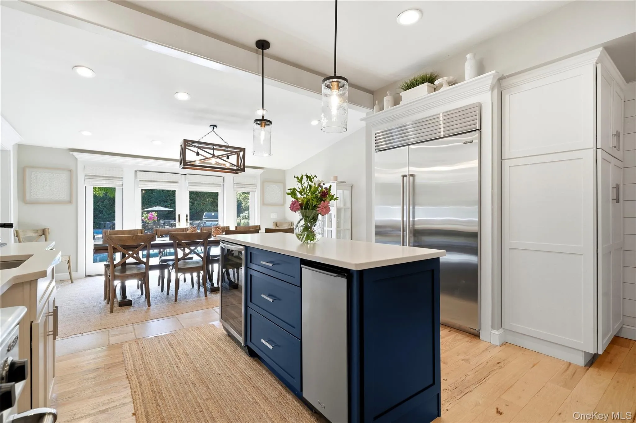 Eat-in-kitchen with French doors to backyard Eat-in-kitchen with French doors to backyard