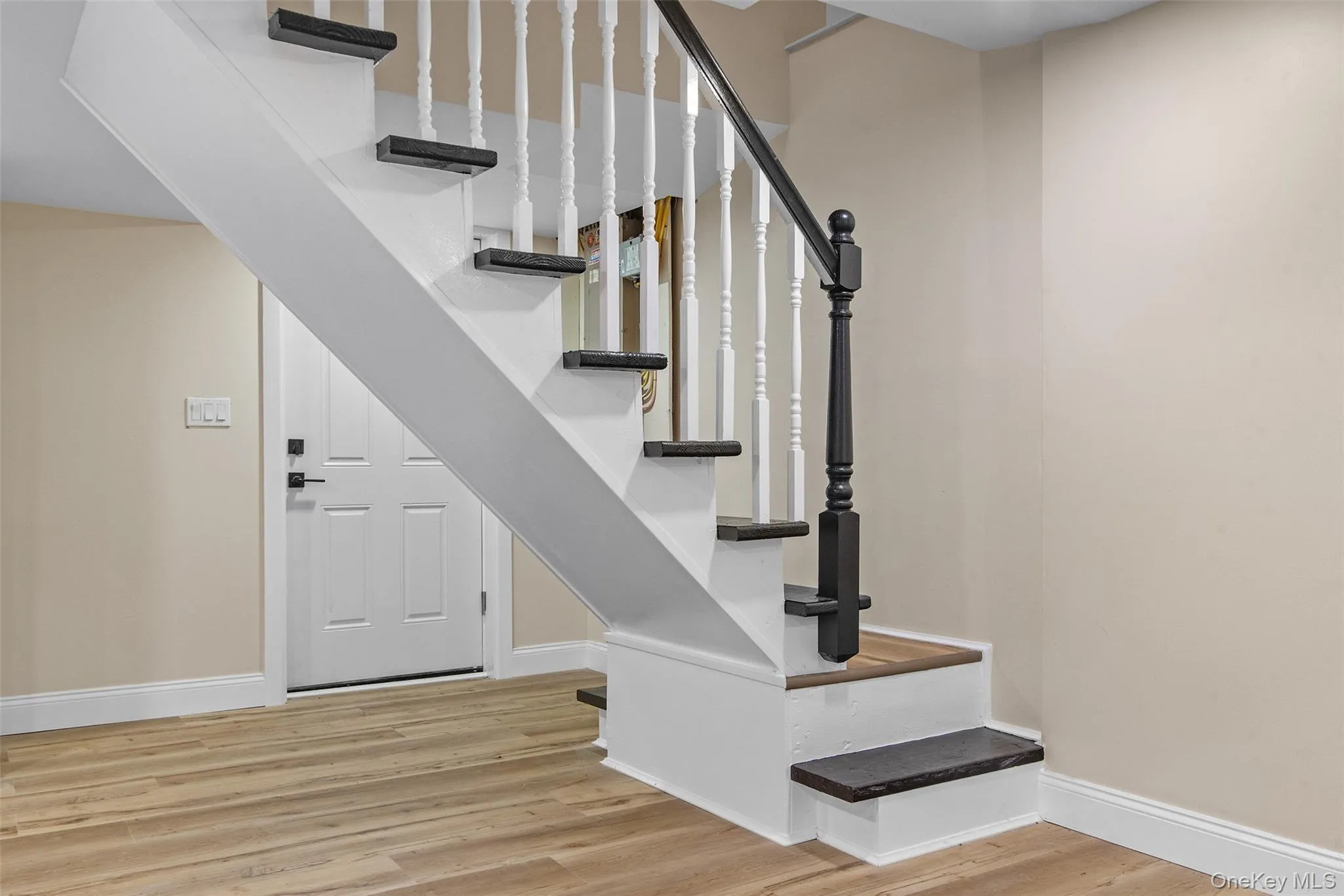 Stairs to In Law suite on lower level Stairs to In Law suite on lower level