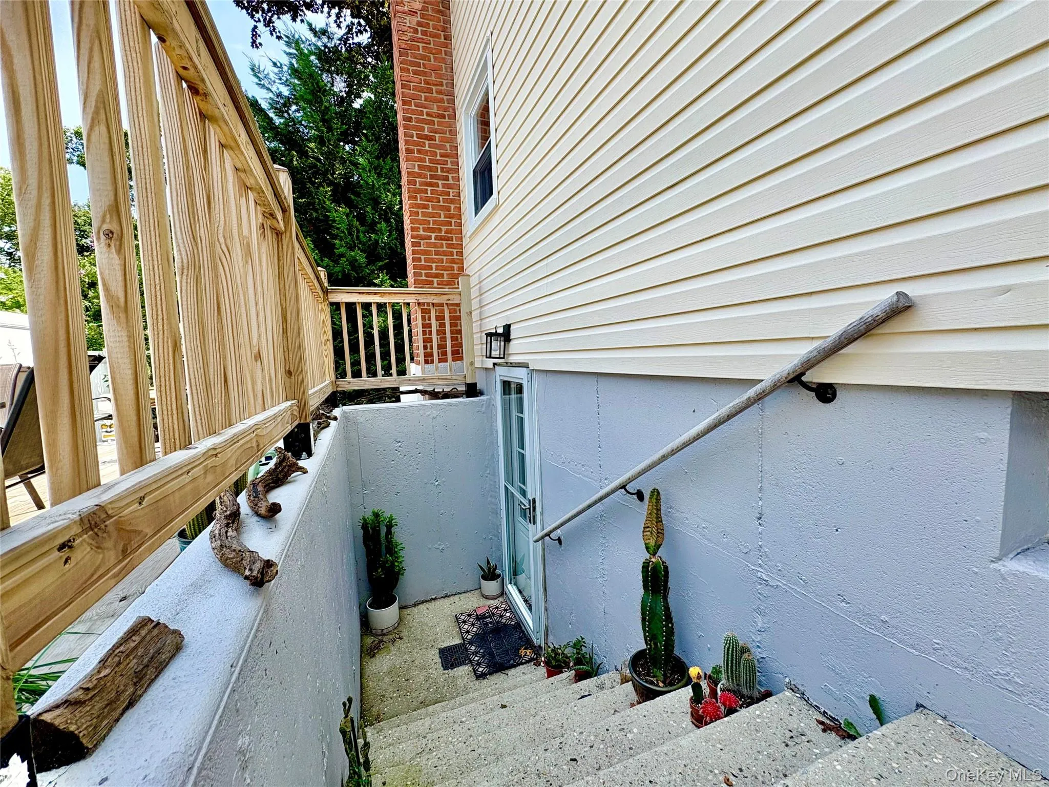 Basement outside entrance. Basement outside entrance.