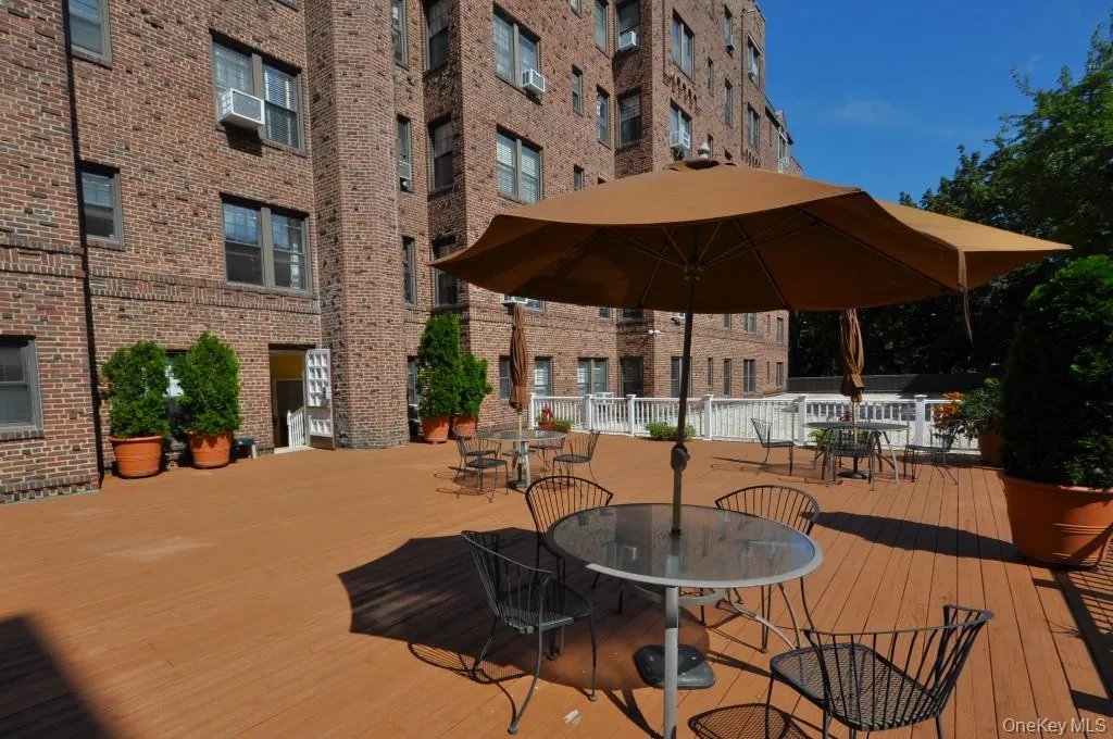The Buckingham is a prewar Tudor building and has recently redecorated its large elegant lobby and public hallways. Each apartment receives a private storage unit. The bike room, community room and debit card system laundry are located in the Basement. The building has a large terrace off the lobby with tables and chairs to enjoy the outdoors. A minimum down payment of 20% is required by the Co-op The Buckingham is a prewar Tudor building and has recently redecorated its large elegant lobby and public hallways. Each apartment receives a private storage unit. The bike room, community room and debit card system laundry are located in the Basement. The building has a large terrace off the lobby with tables and chairs to enjoy the outdoors. A minimum down payment of 20% is required by the Co-op