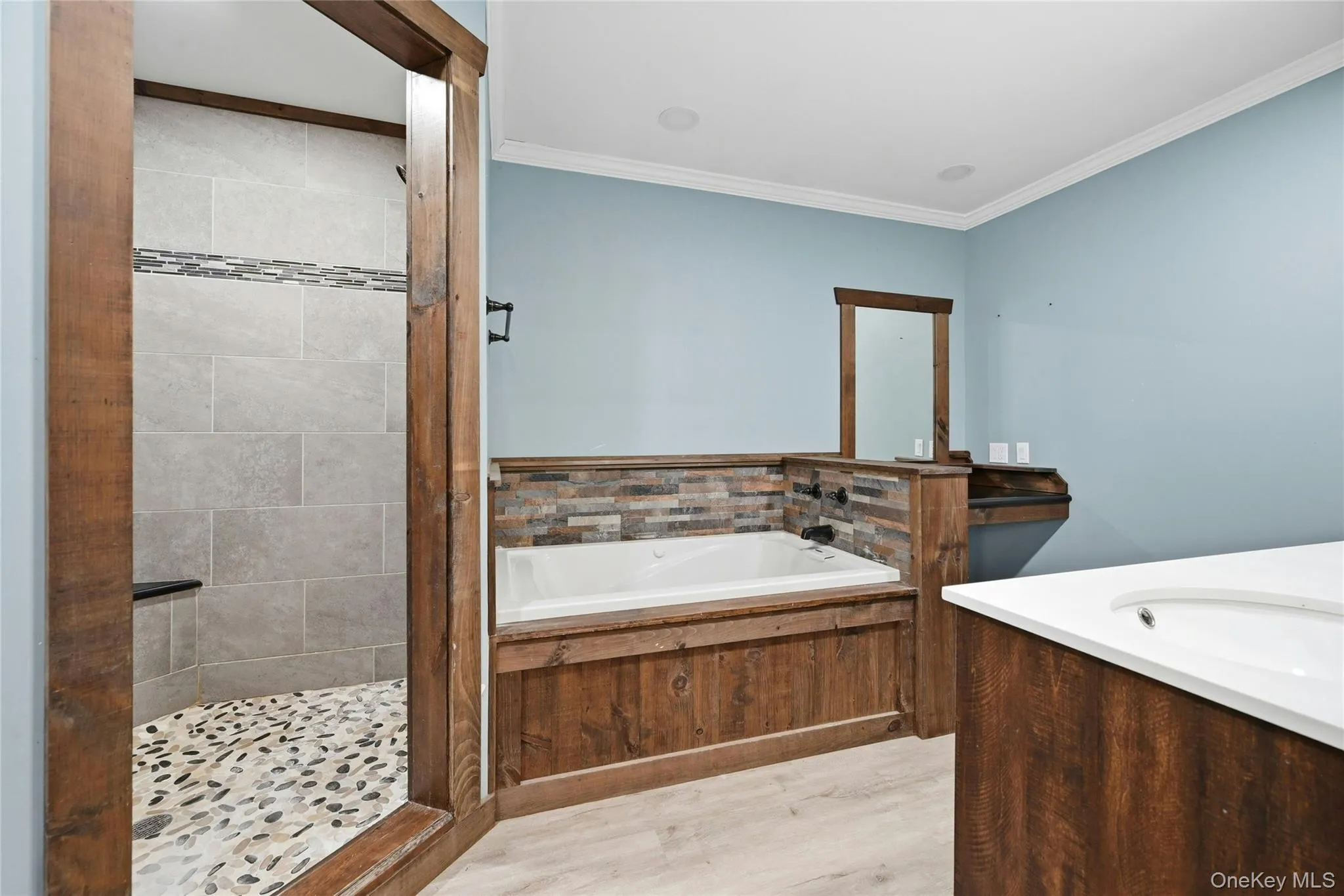 Updated Spa Bathroom w/ Nightlight, Music, Vanity and Double Shower! Updated Spa Bathroom w/ Nightlight, Music, Vanity and Double Shower!