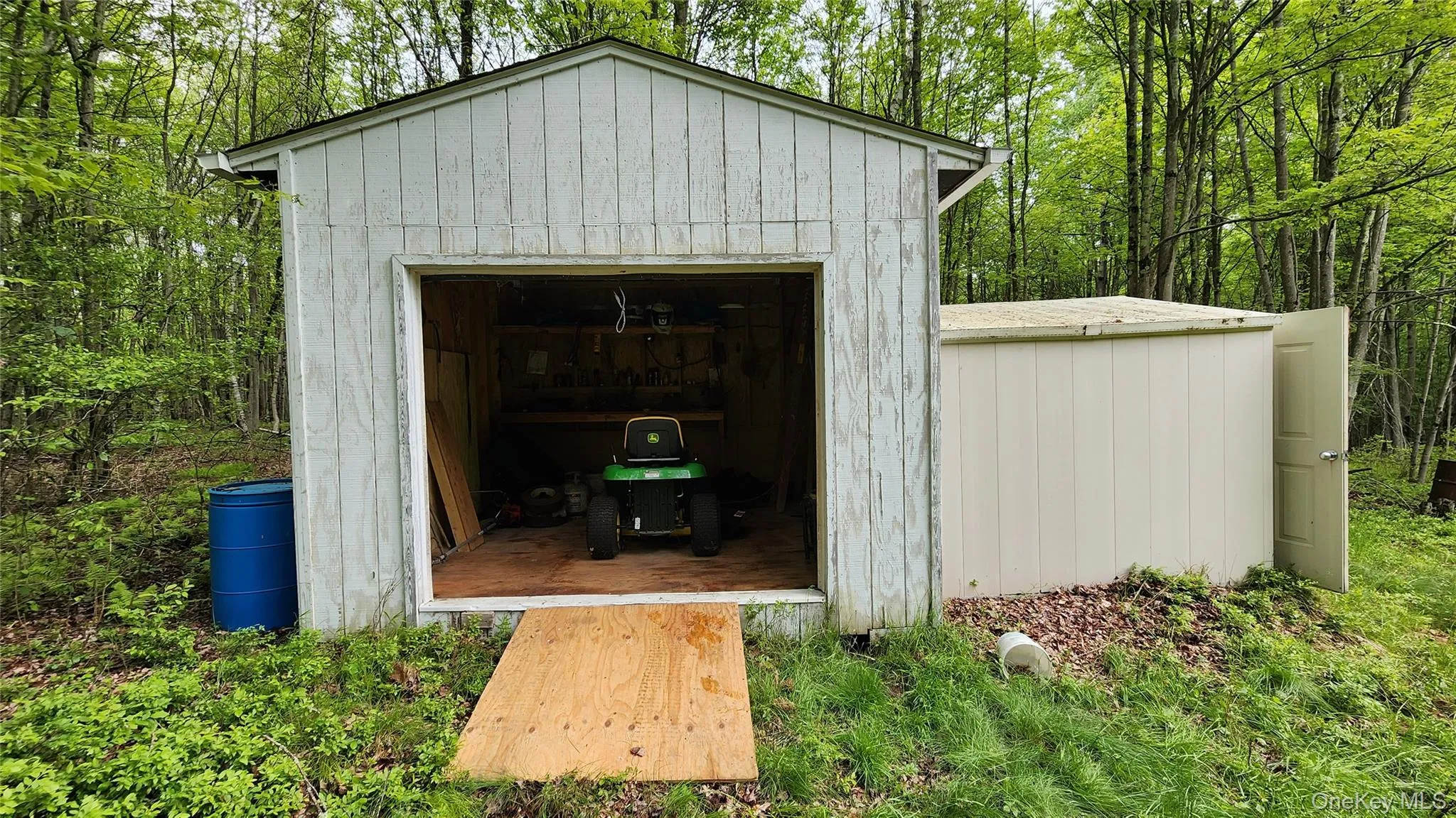 View of outdoor structure with a forest view View of outdoor structure with a forest view