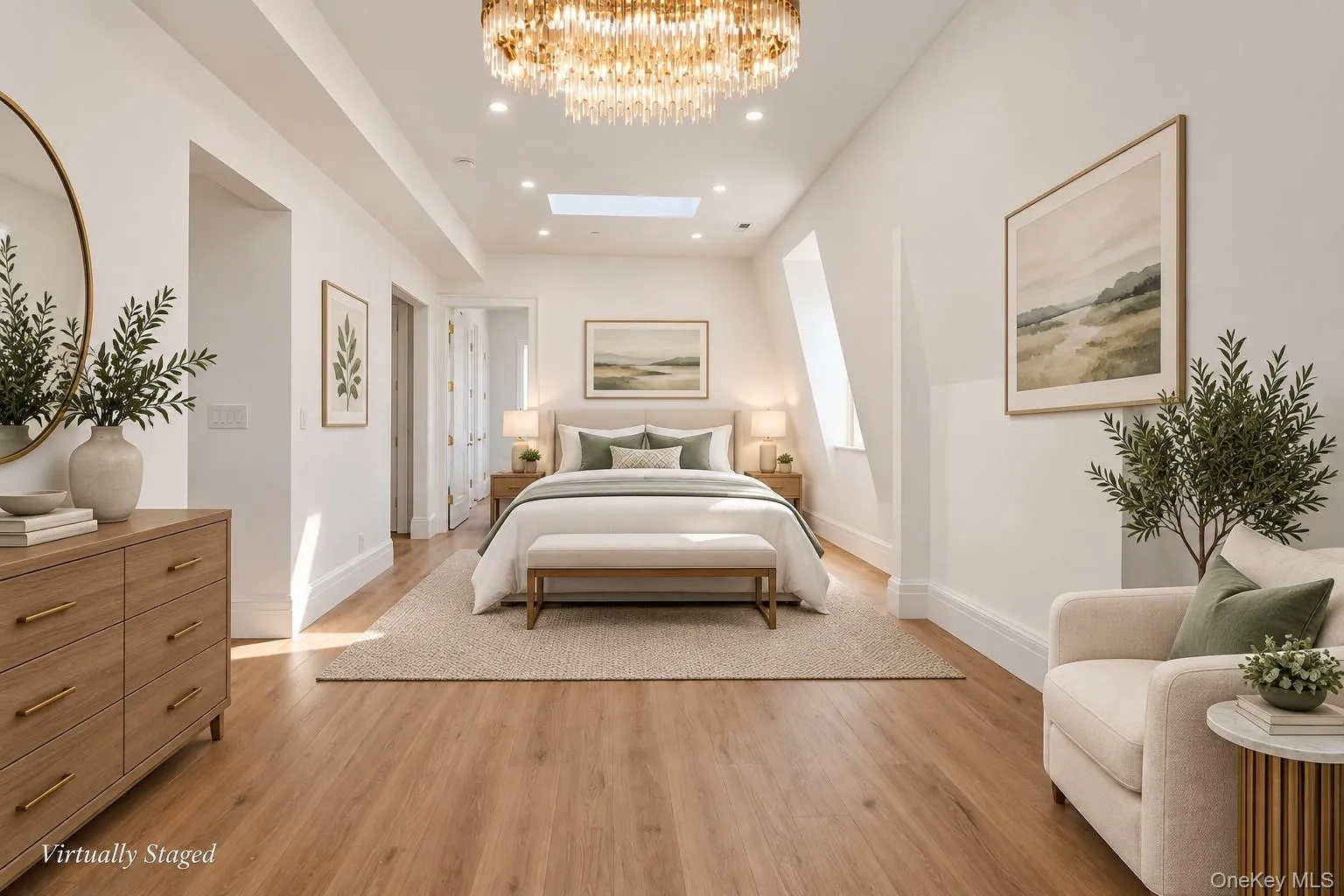 Spacious Primary Bedroom — A beautifully appointed bedroom featuring generous proportions, abundant natural light, elegant finishes, and a sophisticated design, creating a peaceful and luxurious retreat. Spacious Primary Bedroom — A beautifully appointed bedroom featuring generous proportions, abundant natural light, elegant finishes, and a sophisticated design, creating a peaceful and luxurious retreat.