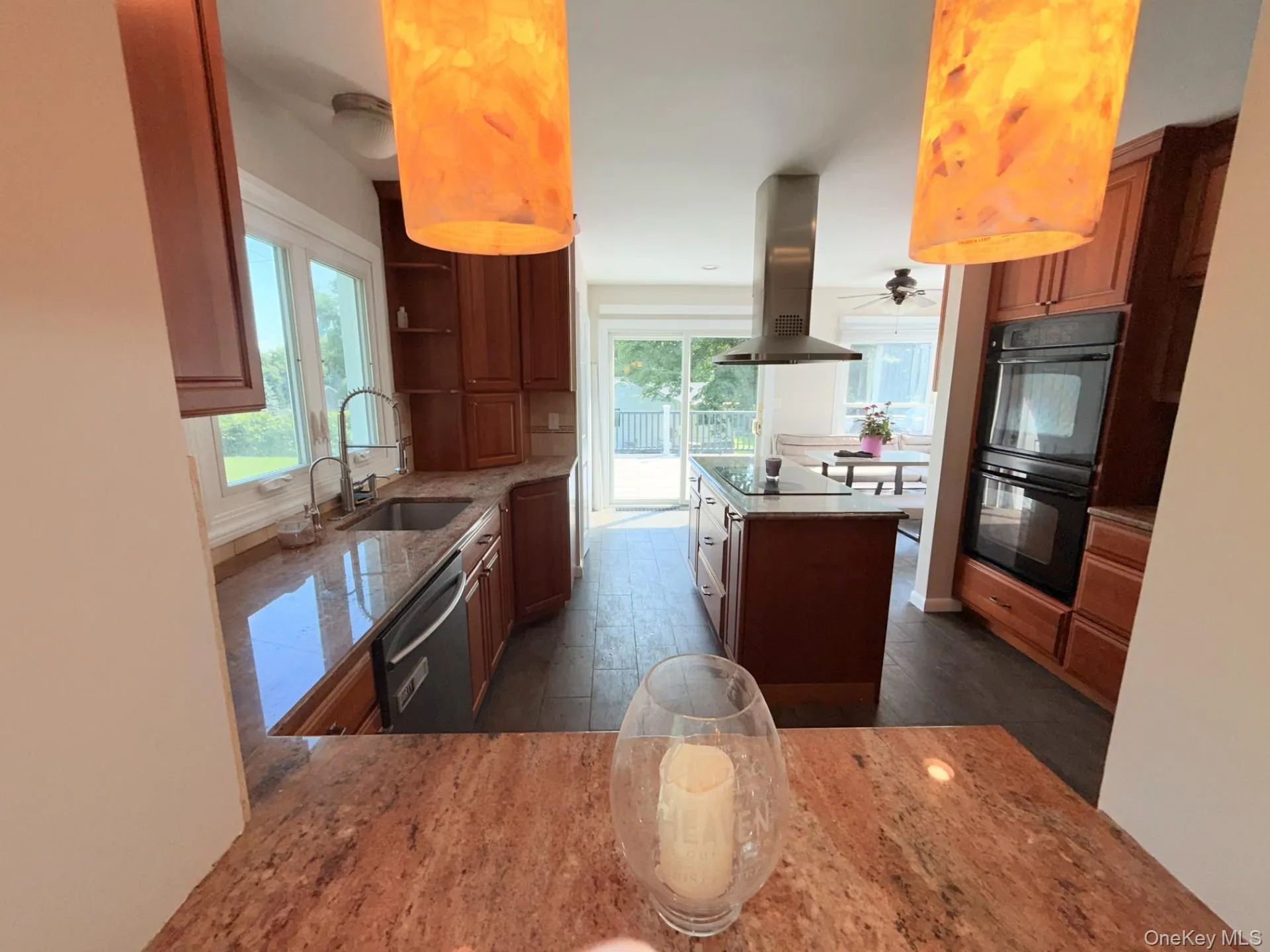 Chefts kitchen with Island and custom fixtures. Chefts kitchen with Island and custom fixtures.