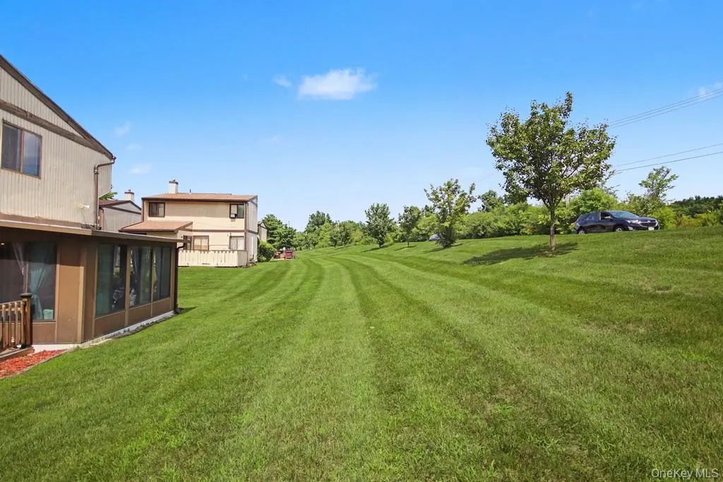 Wide open grassy area behind the home Wide open grassy area behind the home
