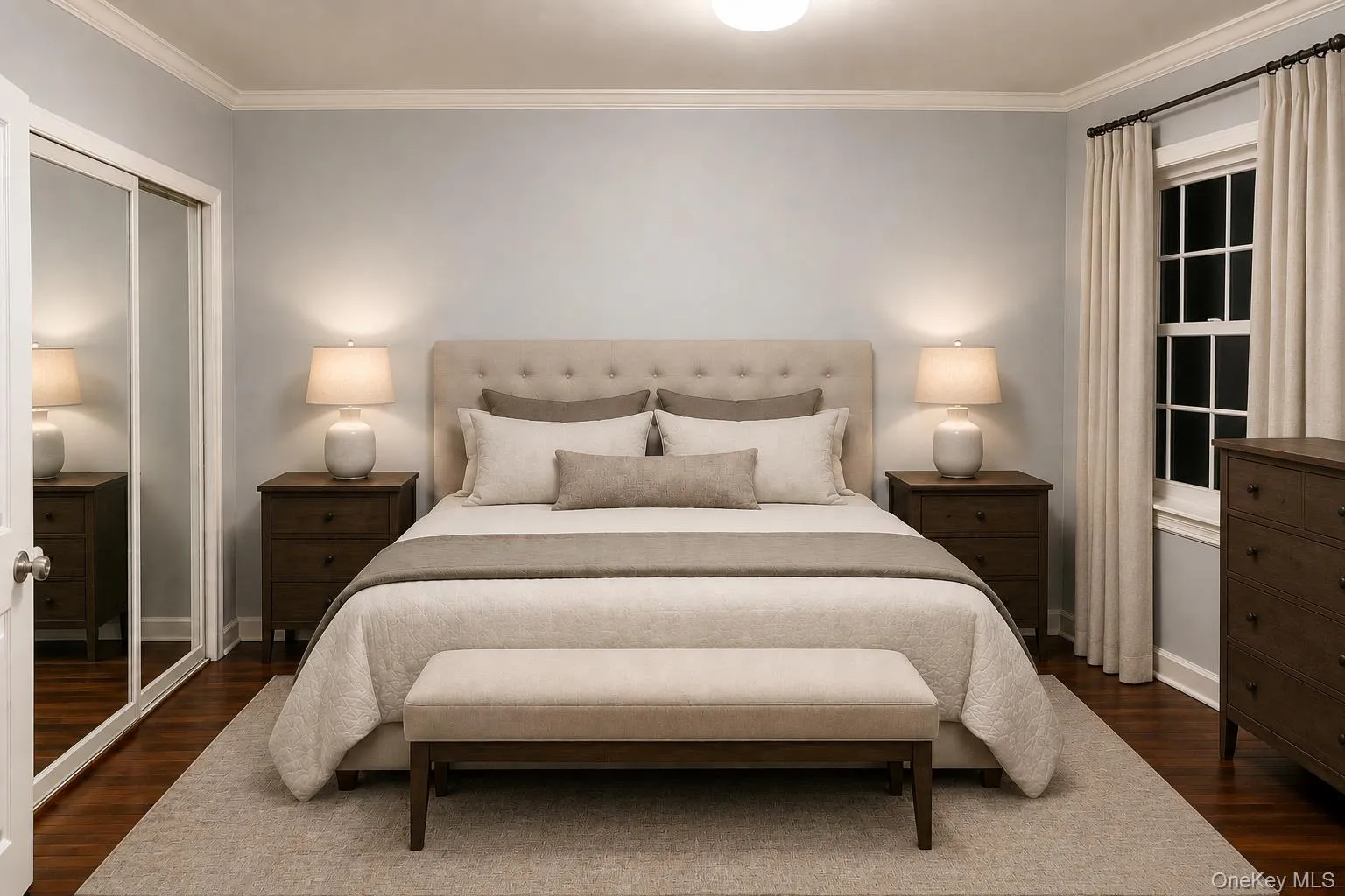 Virtually staged bedroom Virtually staged bedroom