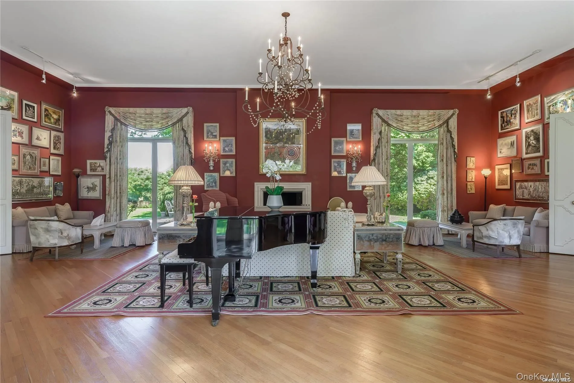 Living Room w/French Doors Living Room w/French Doors