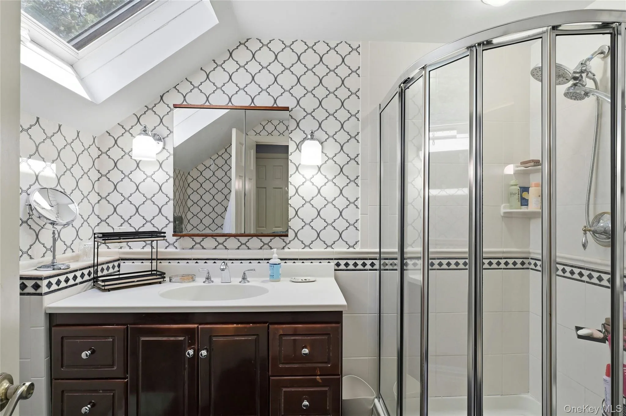 Updated bright space with skylight Updated bright space with skylight