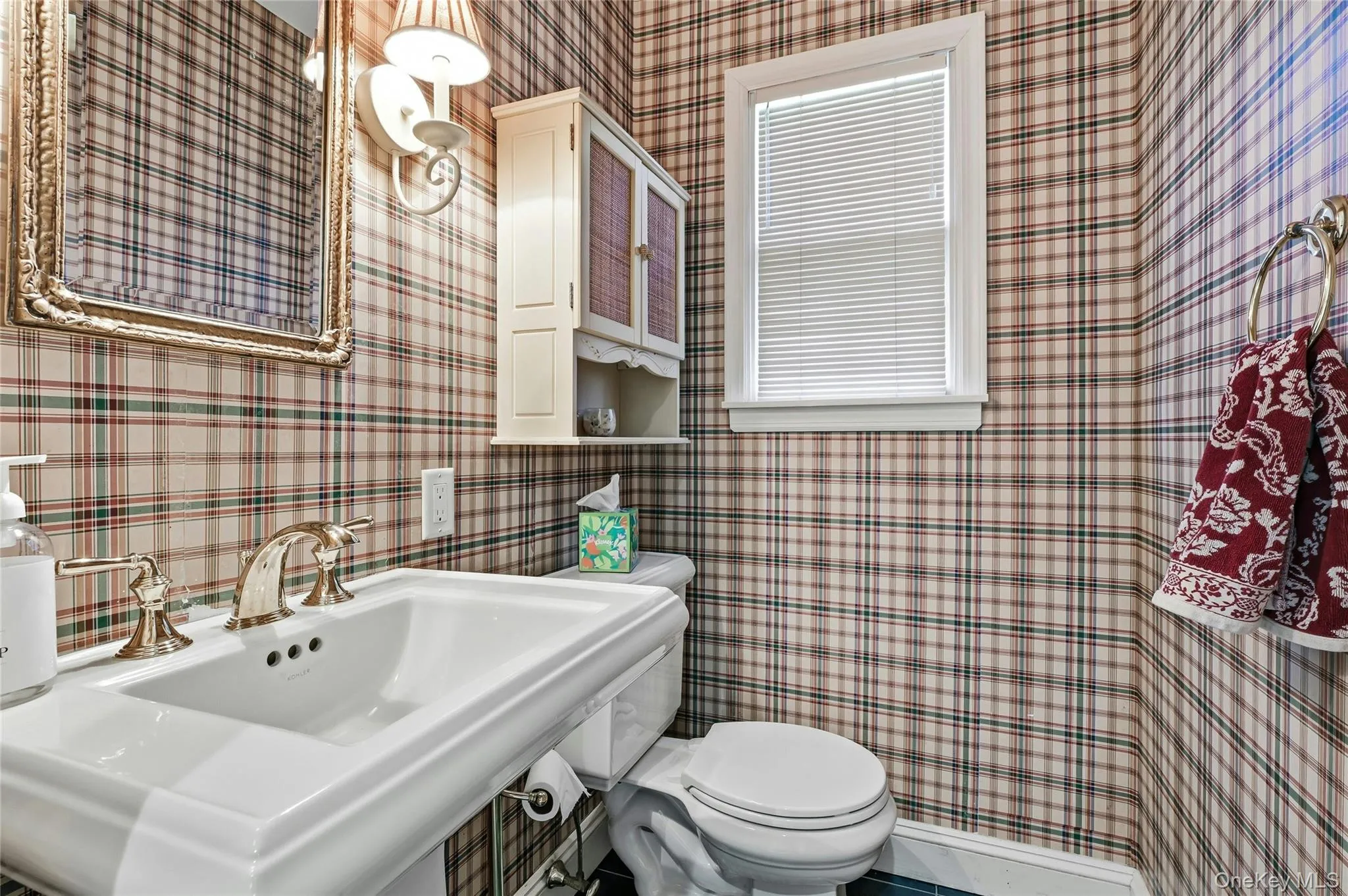 Powder room on first floor Powder room on first floor