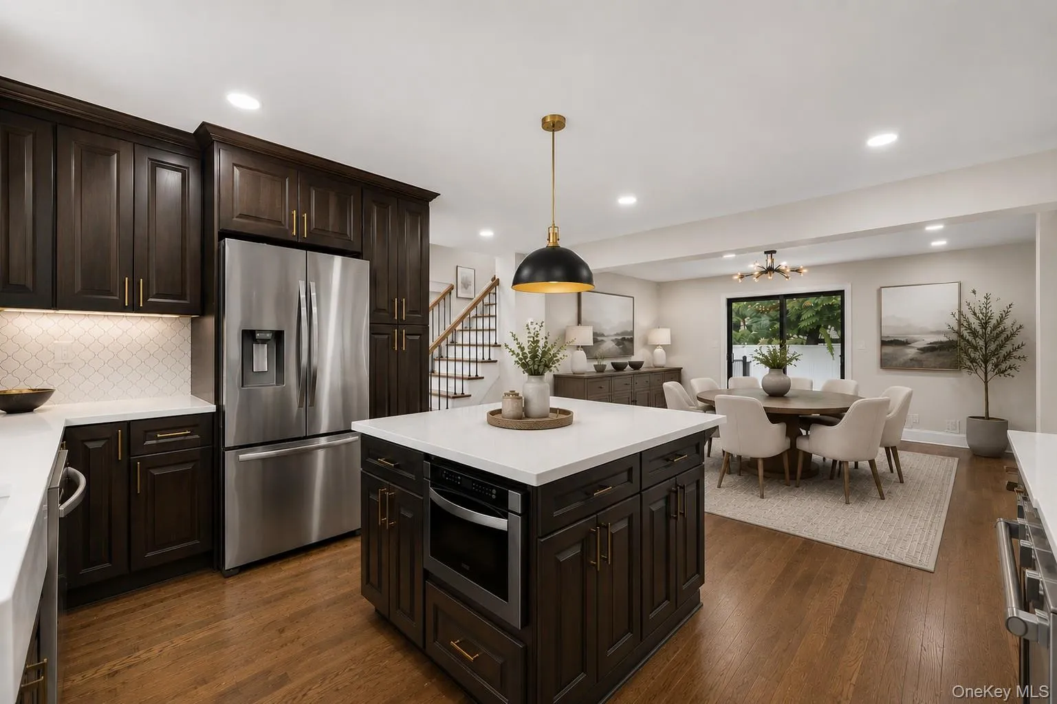Virtual Stage Open Concept Kitchen and Dining Area Virtual Stage Open Concept Kitchen and Dining Area