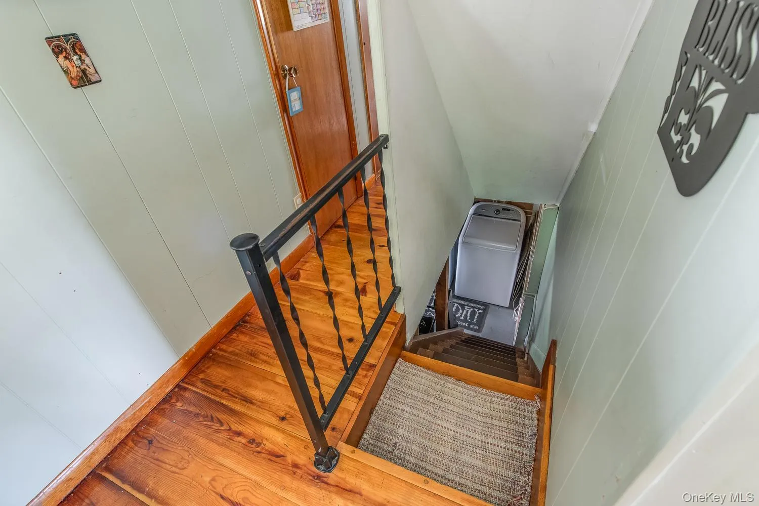 Stairs to walk-out basement Stairs to walk-out basement