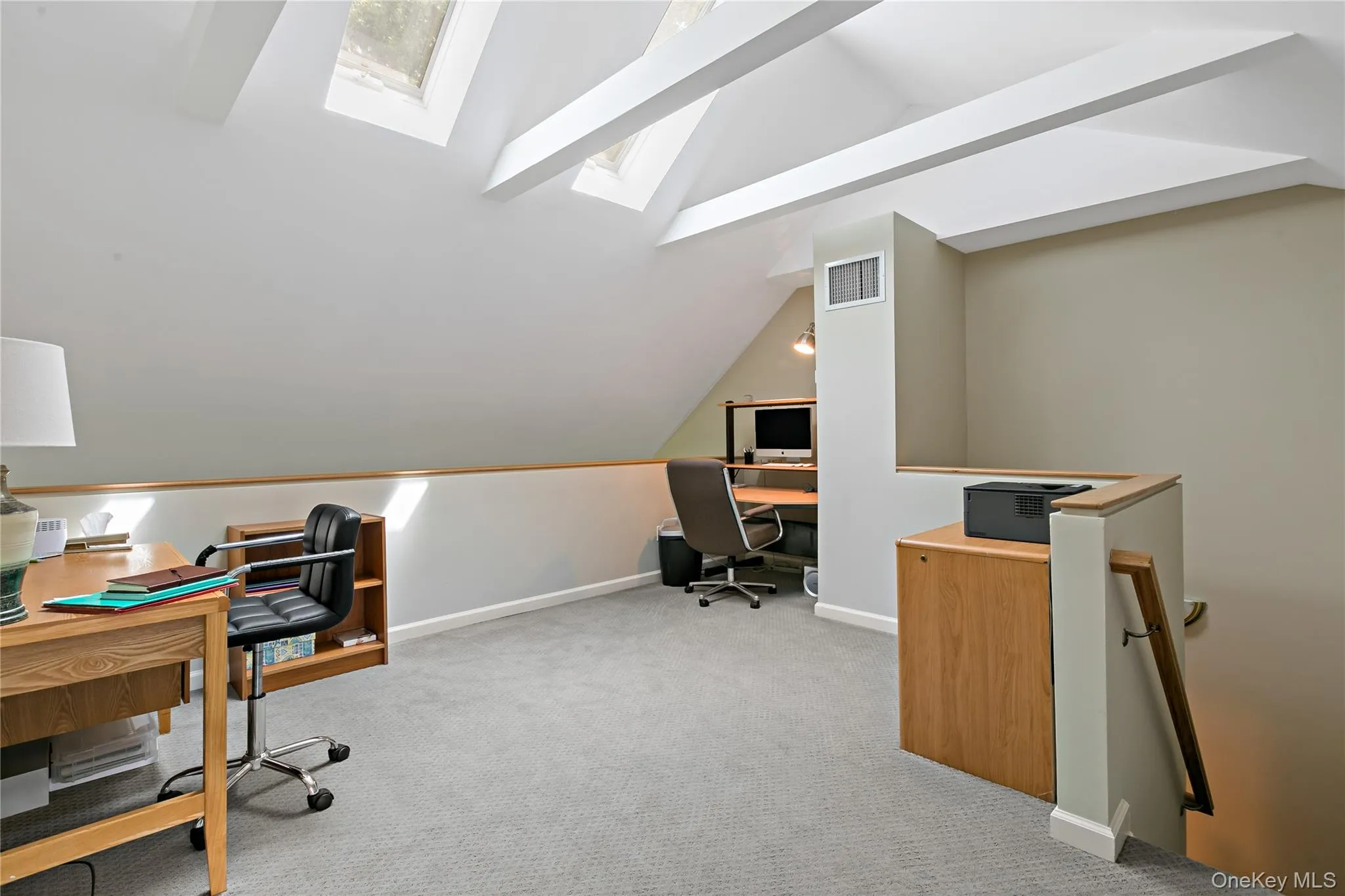 BONUS...This Loft space with skylight, and vaulted ceiling, can be anything you desire, home gym, home office, guest room playroom make it your own! BONUS...This Loft space with skylight, and vaulted ceiling, can be anything you desire, home gym, home office, guest room playroom make it your own!