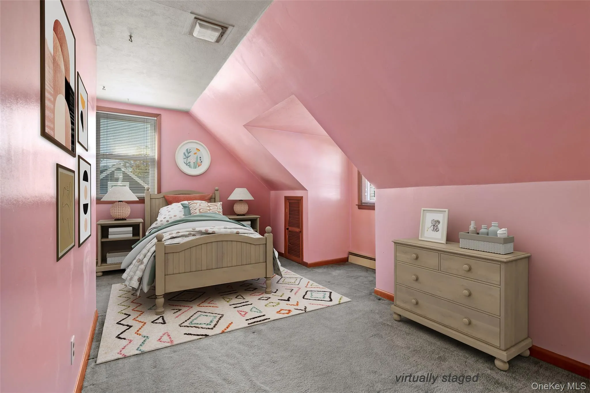 Virtually staged Bedroom #4 Virtually staged Bedroom #4