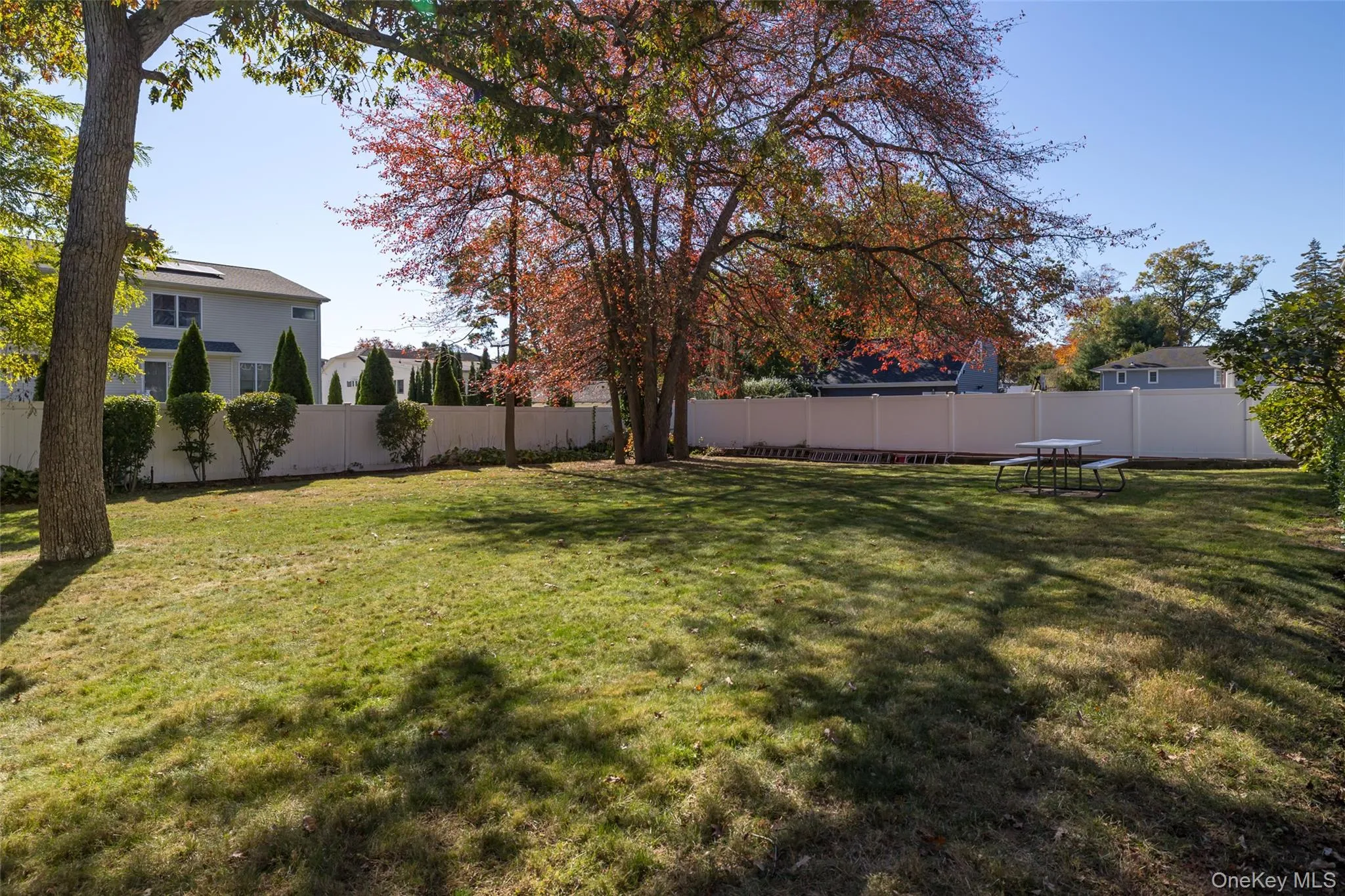 View of fenced backyard View of fenced backyard
