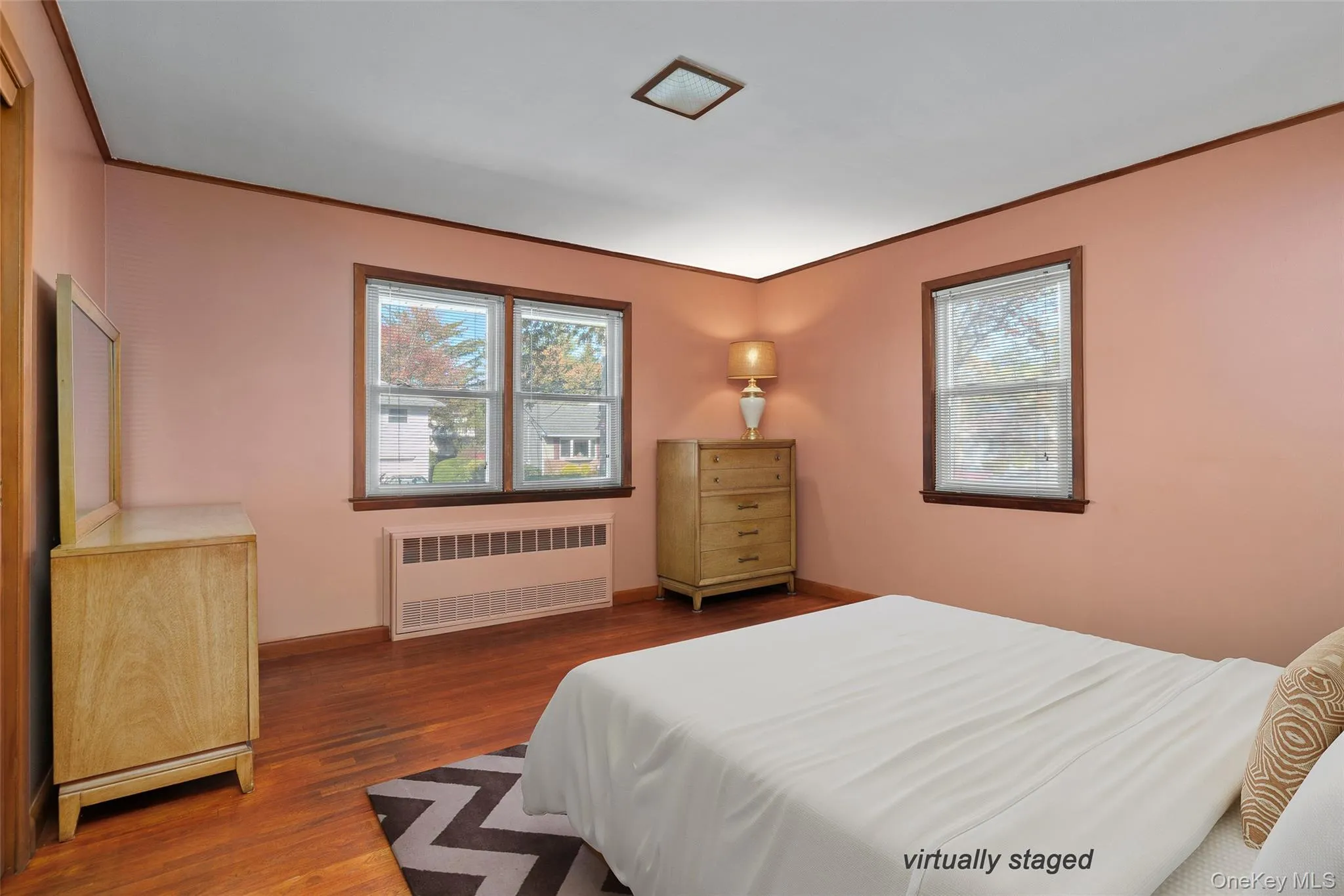 Virtually staged Bedroom #1 Virtually staged Bedroom #1