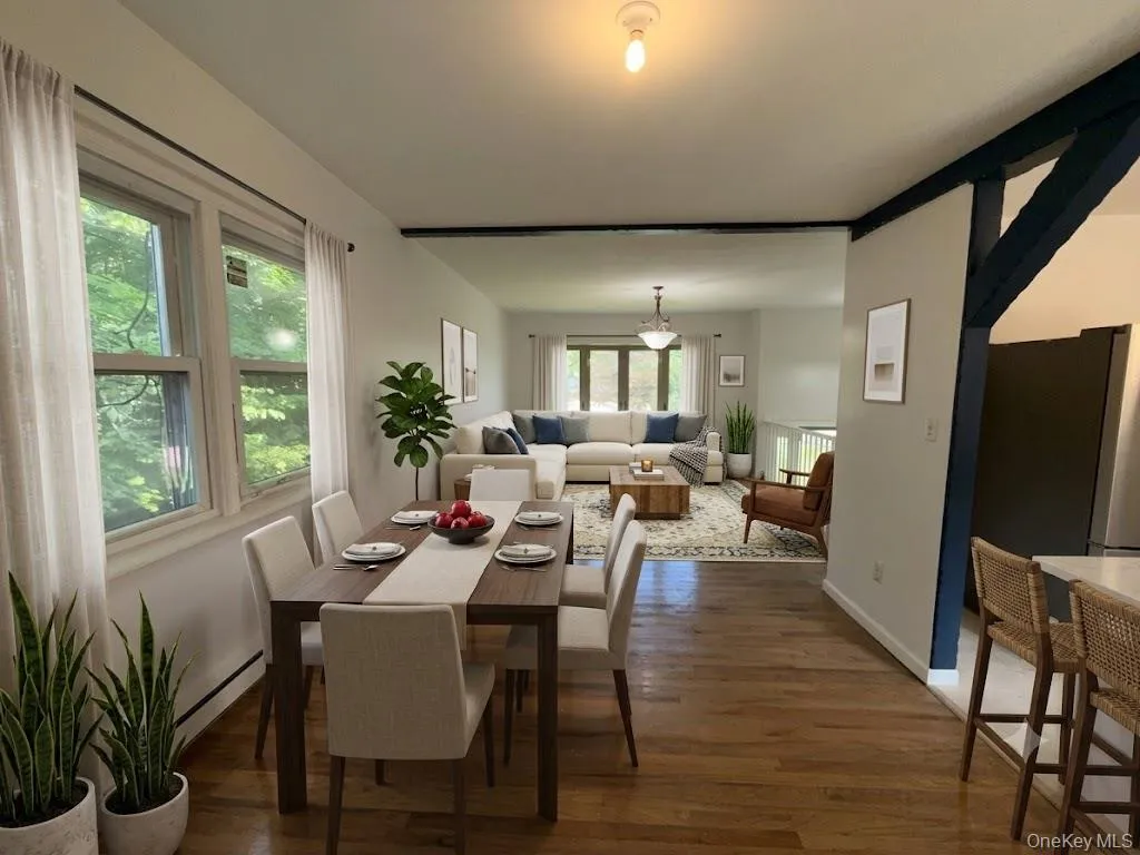 Virtually Staged Dining area and Living room Virtually Staged Dining area and Living room
