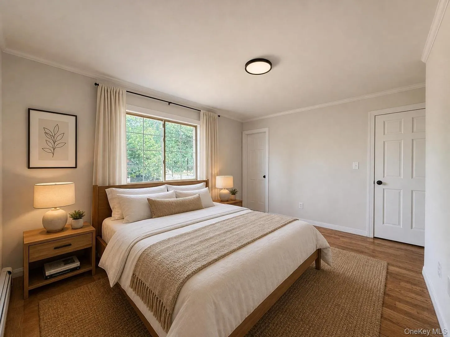 Hardwood flooring, a large window with natural light, closet, and private bathroom. Hardwood flooring, a large window with natural light, closet, and private bathroom.