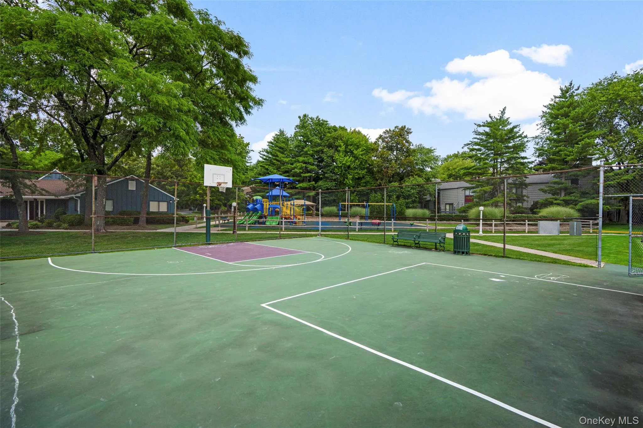 Close up of the Basketball/Paddleball Court. Close up of the Basketball/Paddleball Court.