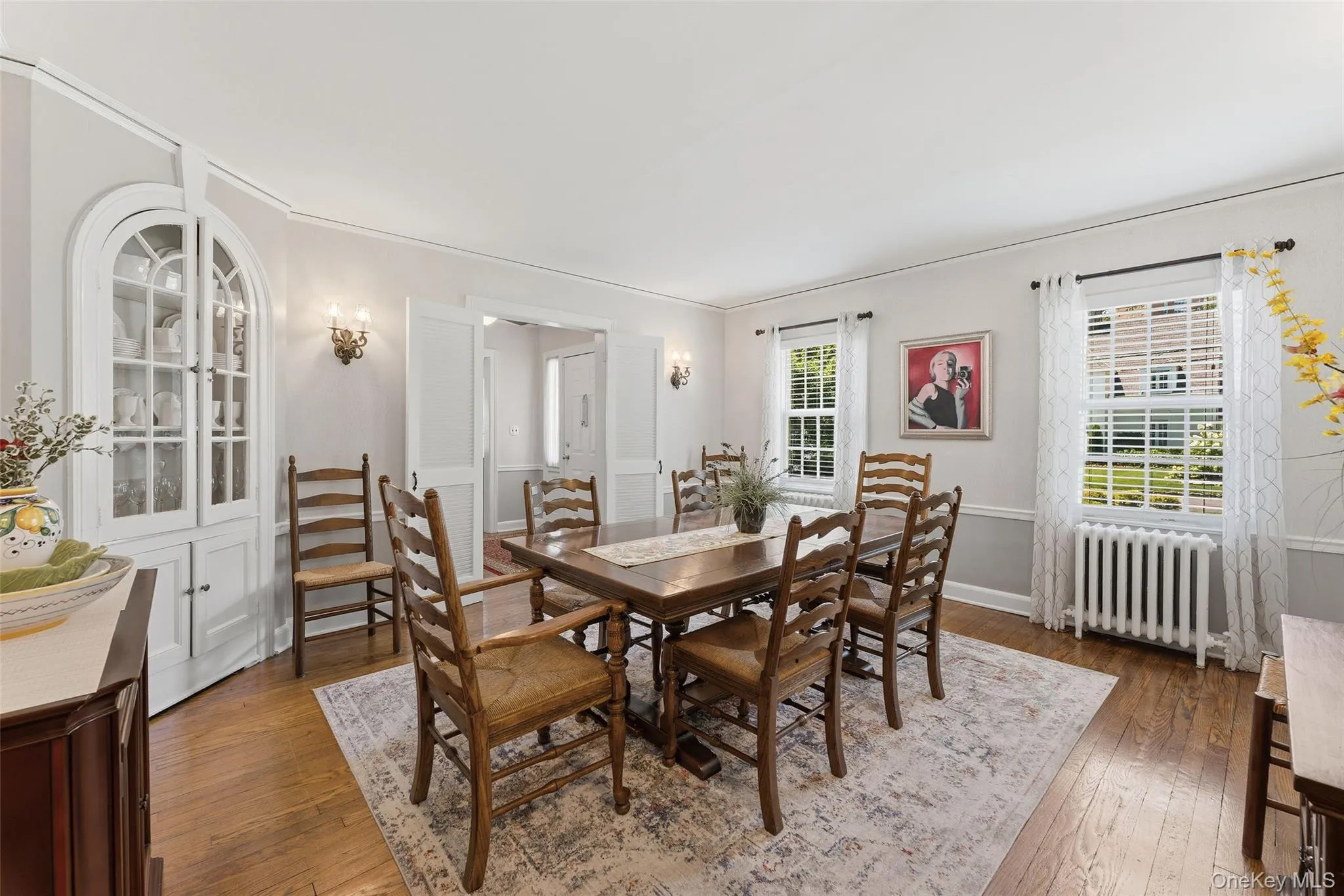 Formal Dining Room with original built-in China Closet. Formal Dining Room with original built-in China Closet.