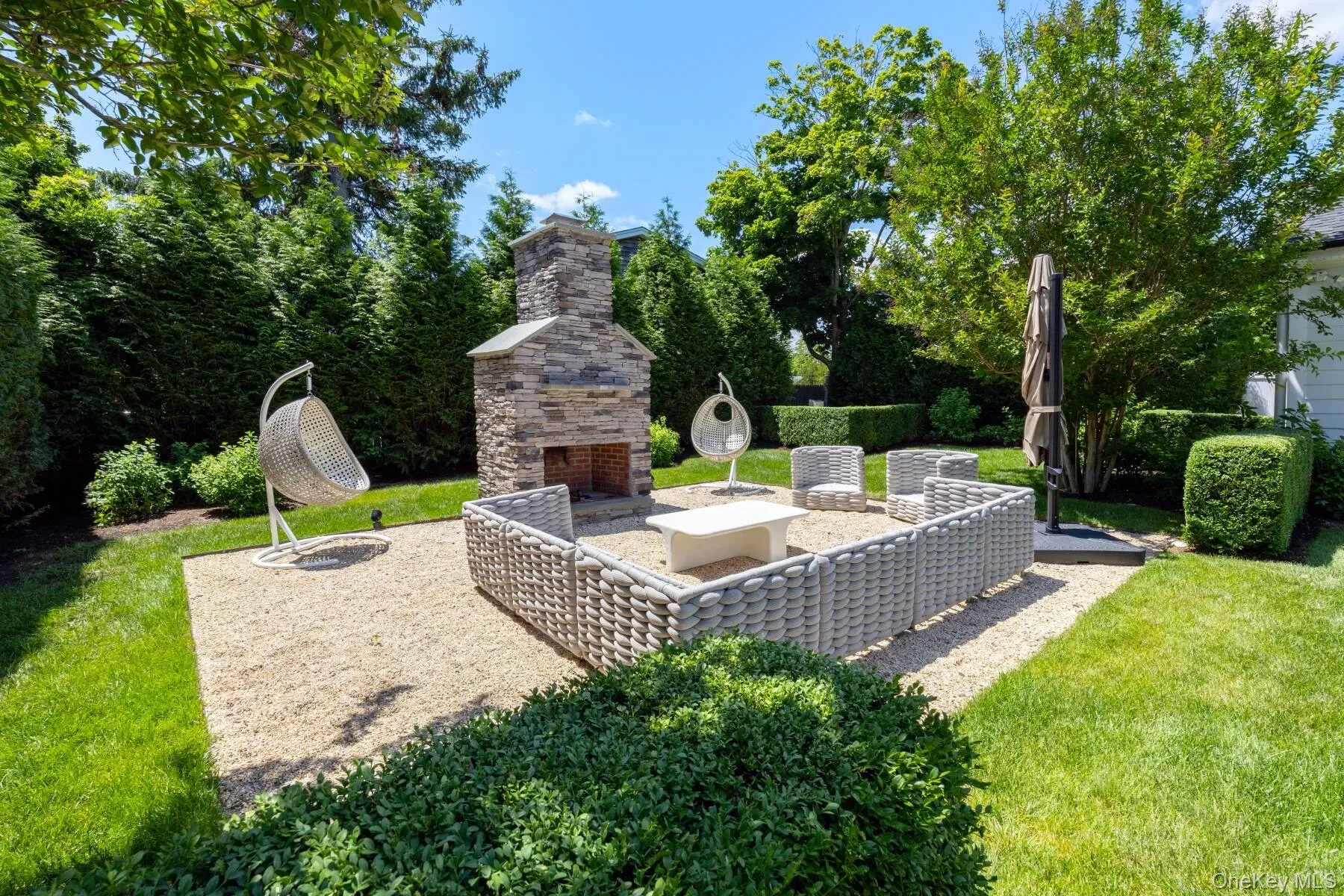 Outdoor Fireplace Lounge Area Outdoor Fireplace Lounge Area