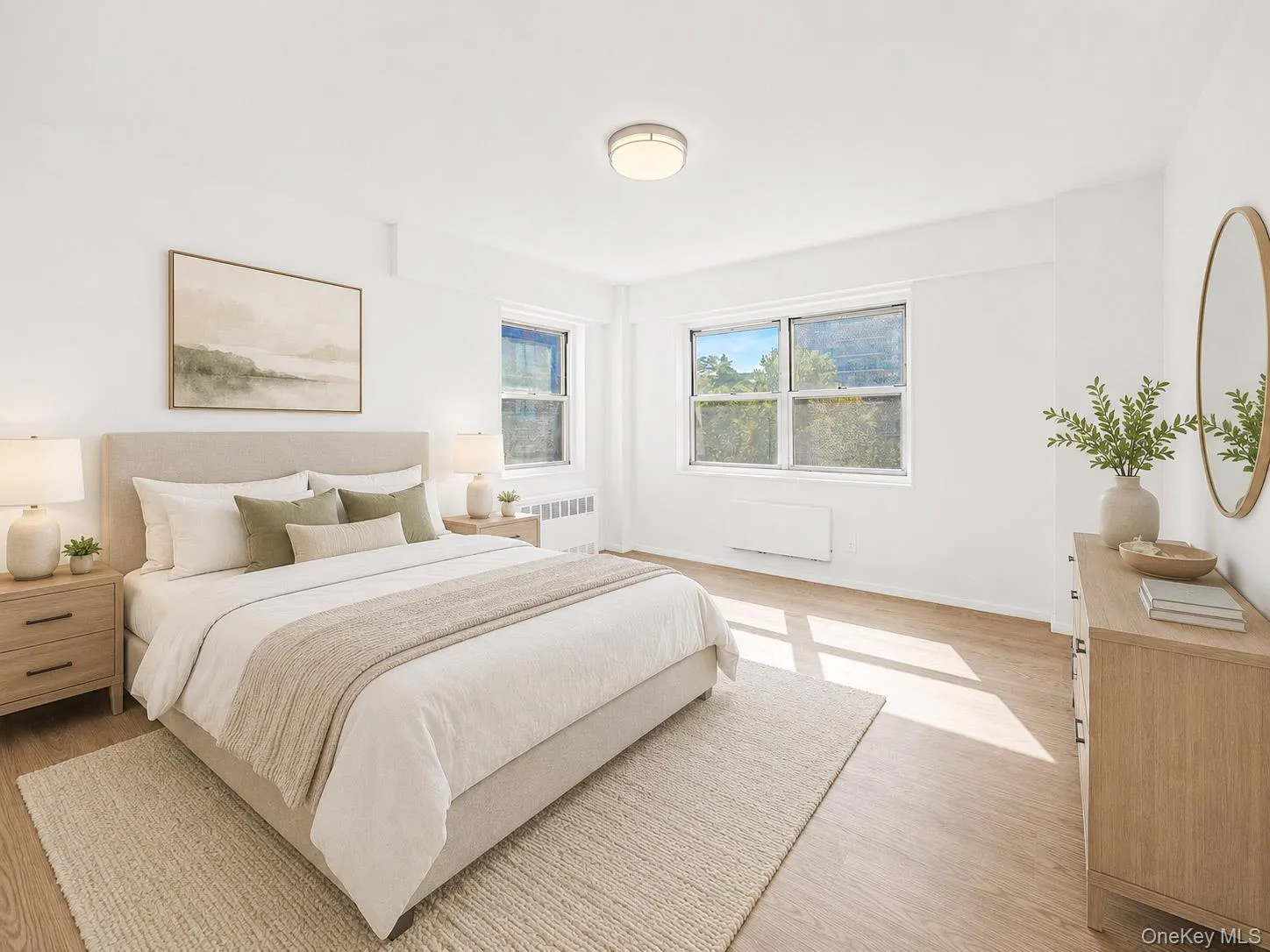 Bedroom virtually staged with furniture Bedroom virtually staged with furniture