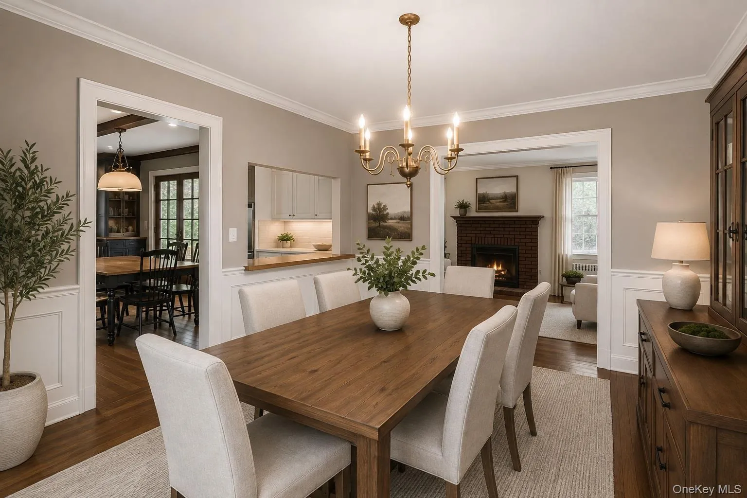 AI Staged Dining Room AI Staged Dining Room