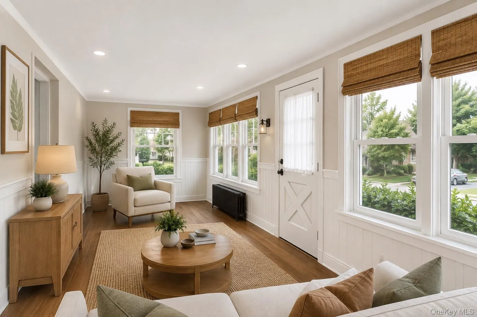 AI Staged Enclosed Front Room AI Staged Enclosed Front Room