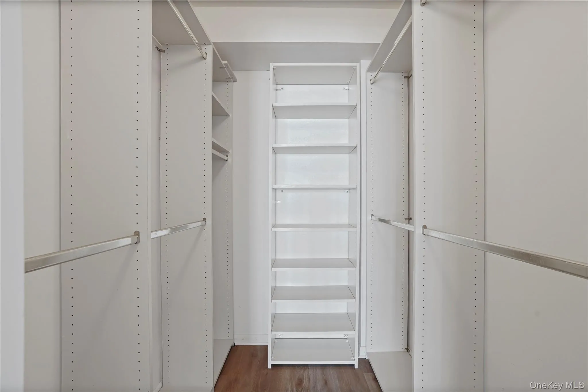 This walk-in closet has been totally outfitted. Your clothing will look great in here. This walk-in closet has been totally outfitted. Your clothing will look great in here.