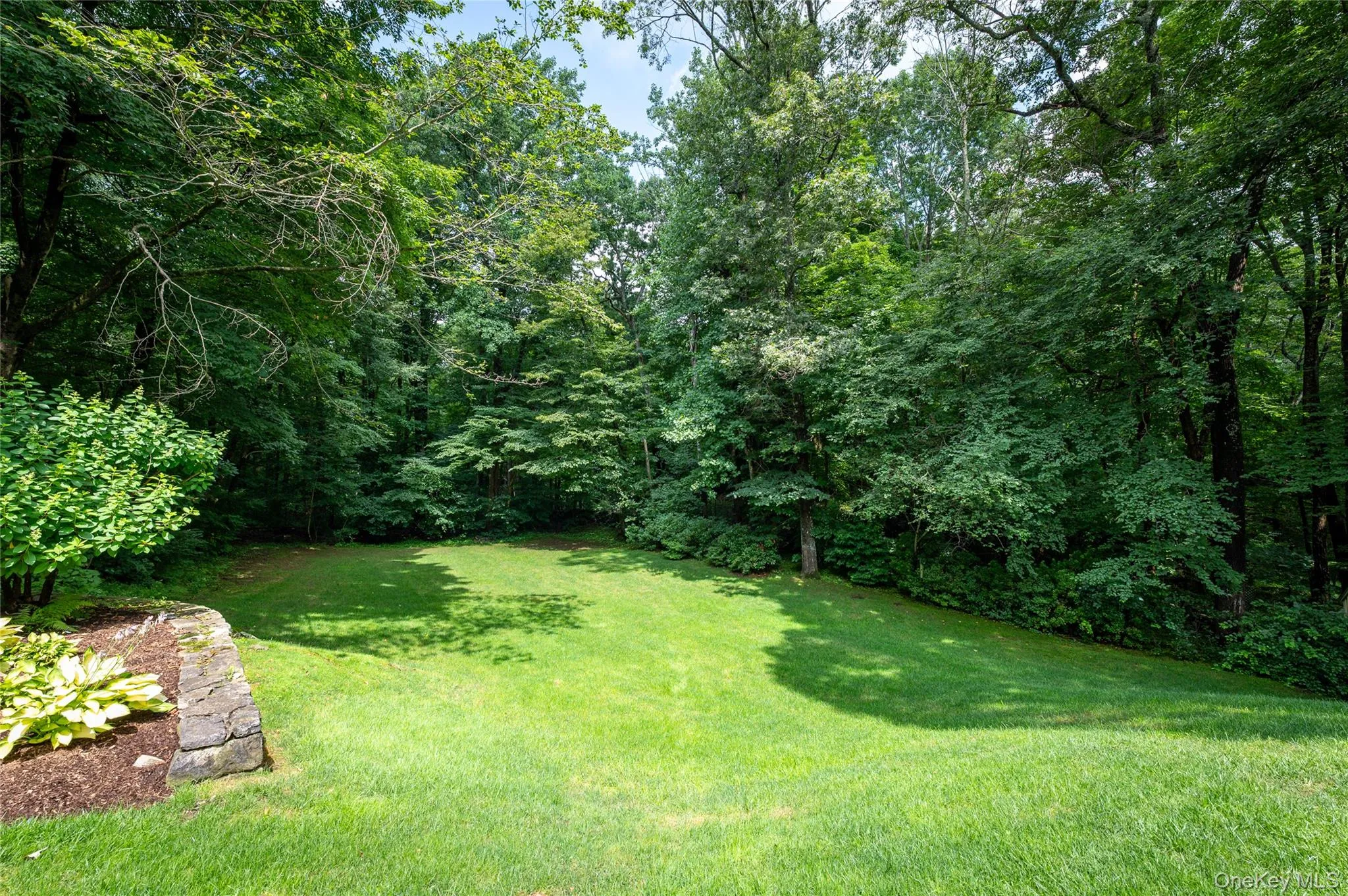Flat useable lush lawn. Flat useable lush lawn.