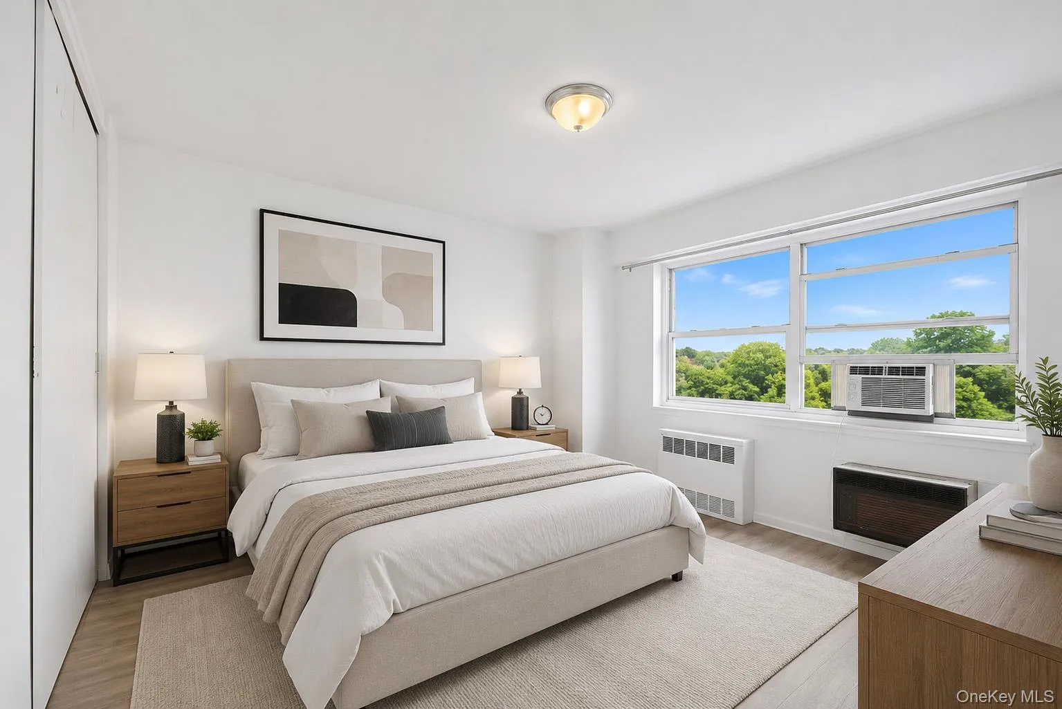 Bedroom virtually staged with furniture Bedroom virtually staged with furniture