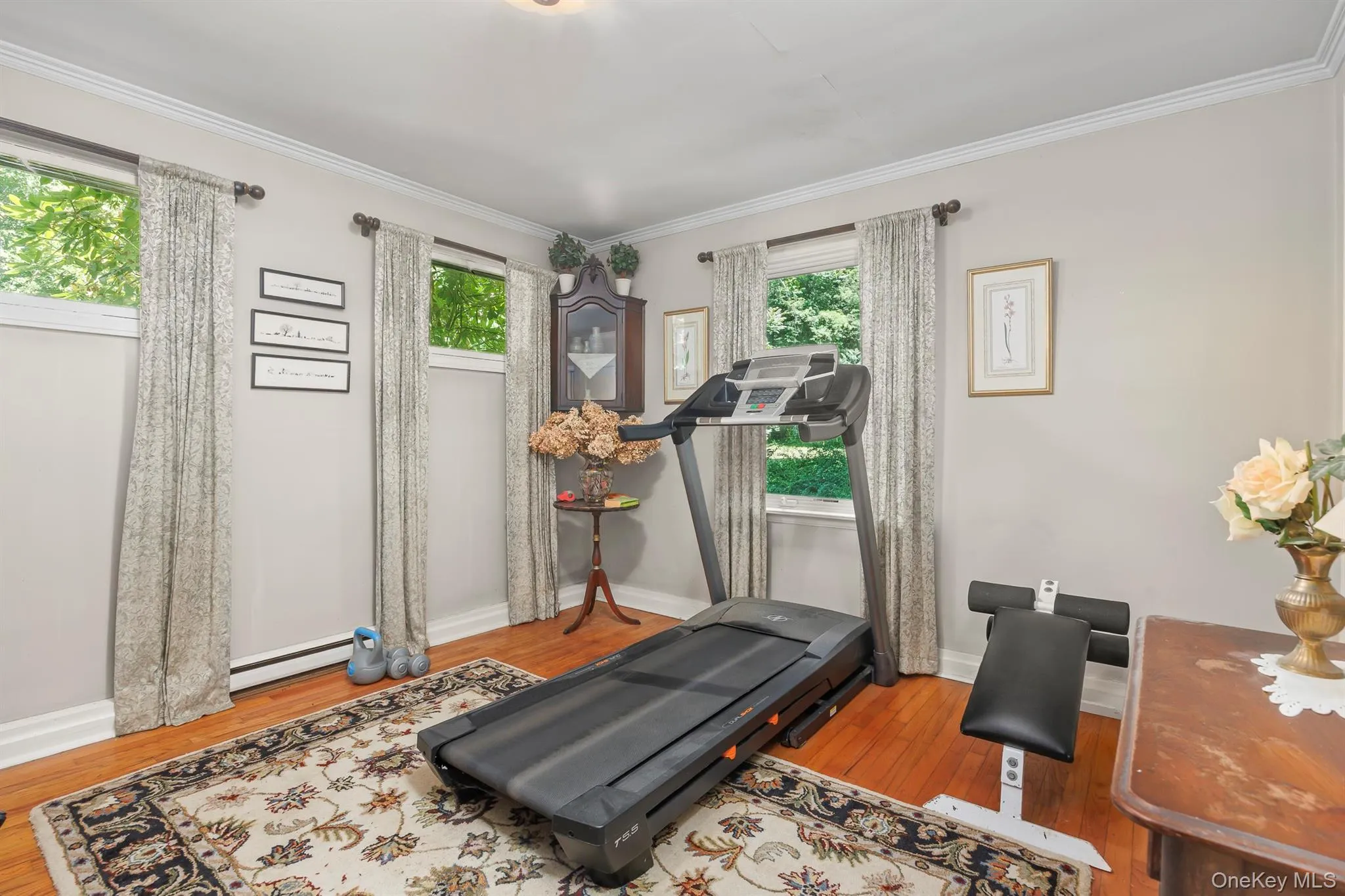 A bonus room is currently being used as an exercise room but could be a second office, playroom etc. A bonus room is currently being used as an exercise room but could be a second office, playroom etc.