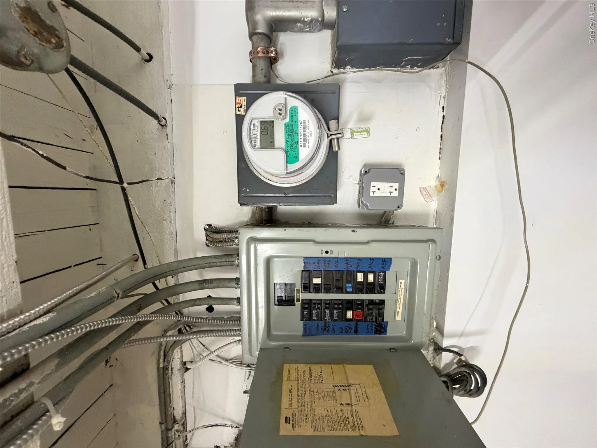 updated electric panel and gas meter updated electric panel and gas meter