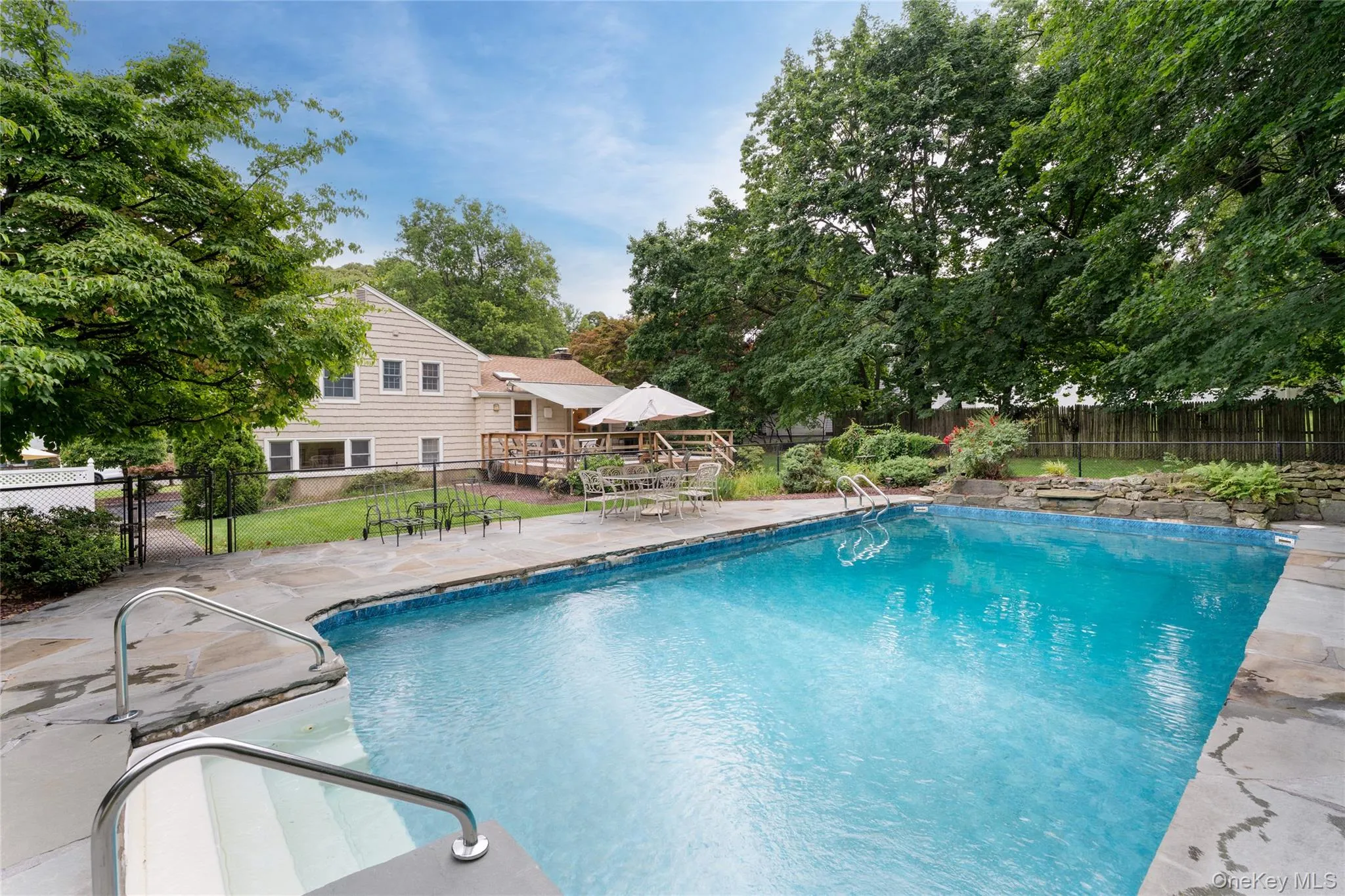 Bluestone patio, in-ground swimming pool, new liner Bluestone patio, in-ground swimming pool, new liner
