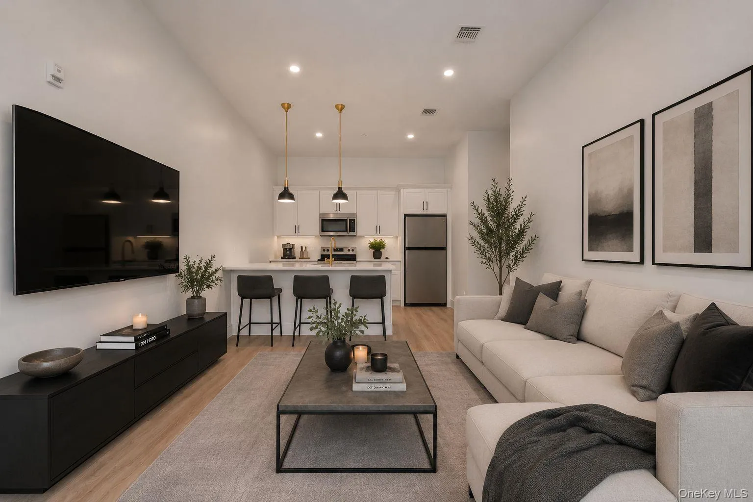 * Virtually Staged * Living Room * Virtually Staged * Living Room