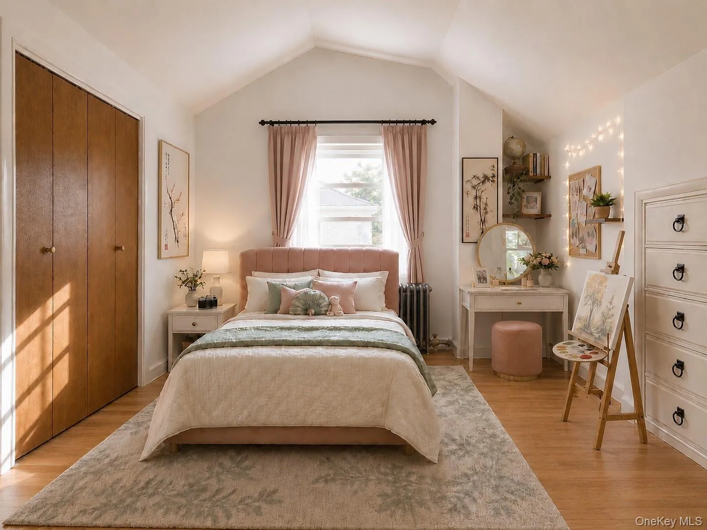 Bright upper-level bedroom 3 with natural light. (Virtual Staged) Bright upper-level bedroom 3 with natural light. (Virtual Staged)
