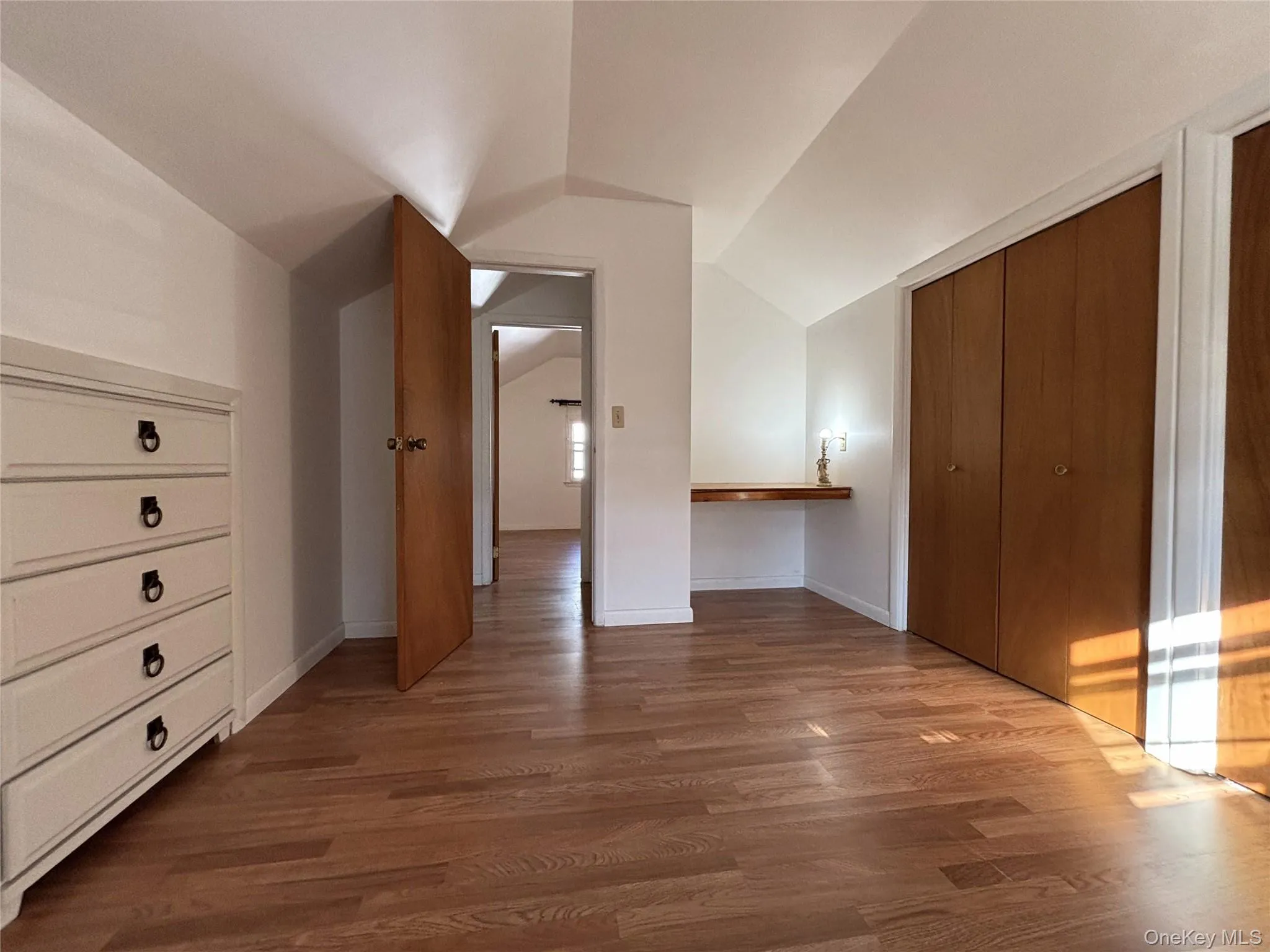 Comfortable finished upper-level bedroom with flexible use Comfortable finished upper-level bedroom with flexible use