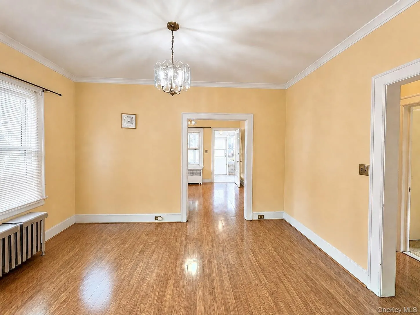 Dining room conveniently located between the kitchen and living room. Dining room conveniently located between the kitchen and living room.